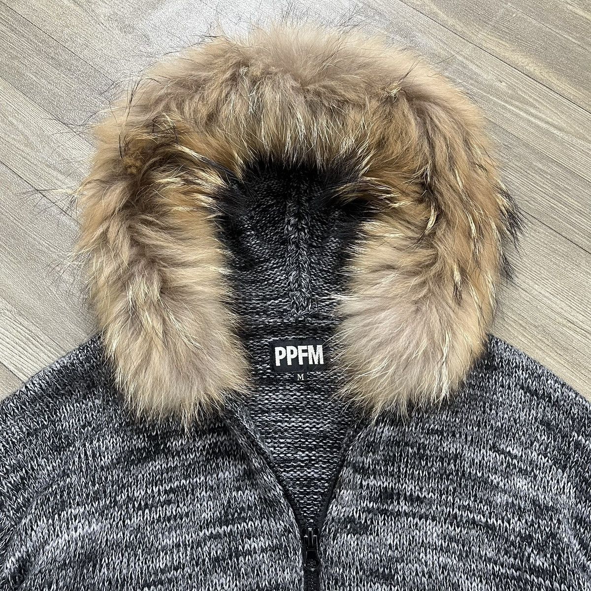 PPFM 2000s PPFM Fur Knitwear Fur Hoodie Gothic Punk Lgb Style Y2K Size US M / EU 48-50 / 2 - 7 Thumbnail