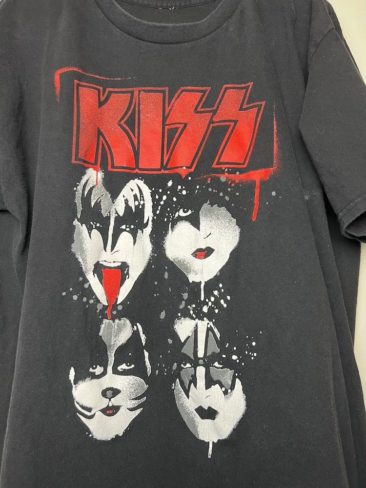 Band Tees Vintage KISS Band Logo Graphic T-Shirt Size US L / EU 52-54 / 3 - 4 Thumbnail