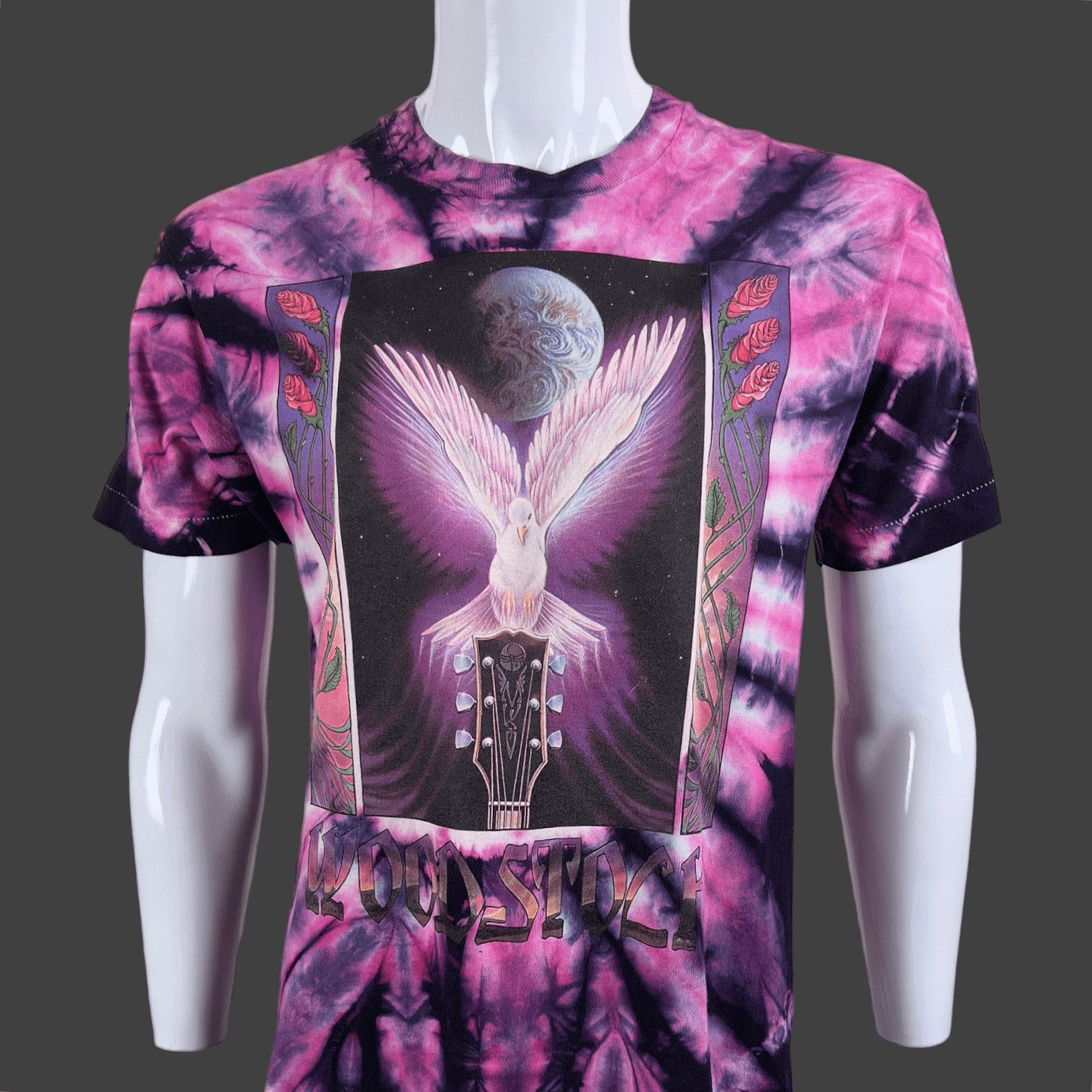 90s Mikio Kennedy Woodstock Dove T-shirt 19.5 x 30 Size M