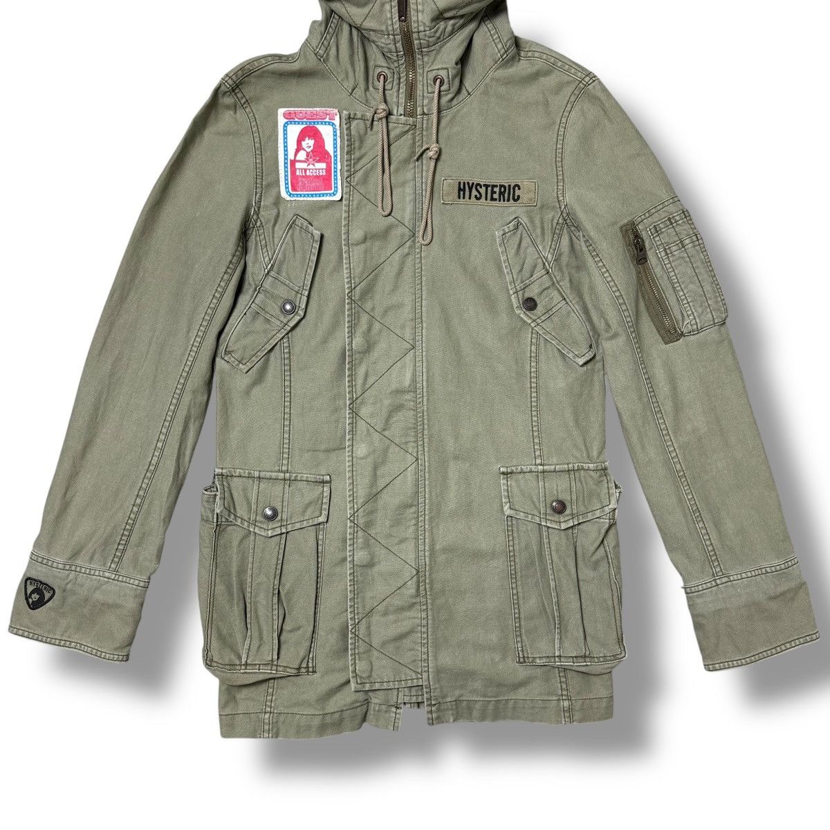 Hysteric Glamour Hysteric Glamour Multi Pocket Tactical Zipper Parka Jacket Size US M / EU 48-50 / 2 - 4 Thumbnail