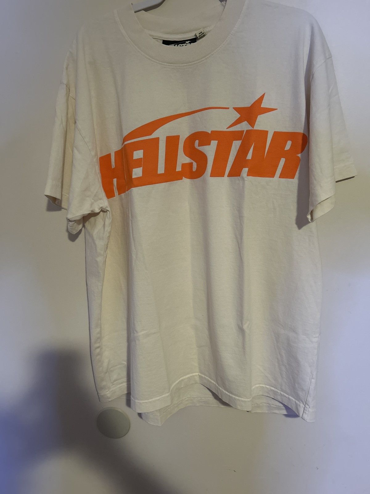 Hellstar white orange NFT Tag