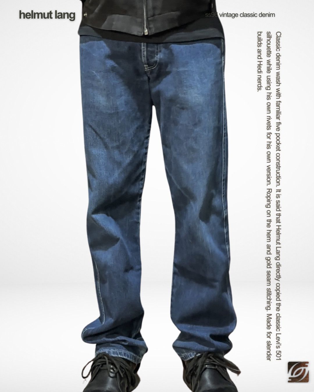 Helmut Lang SS96 Vintage Classic Denim Size US 27 - 1 Thumbnail