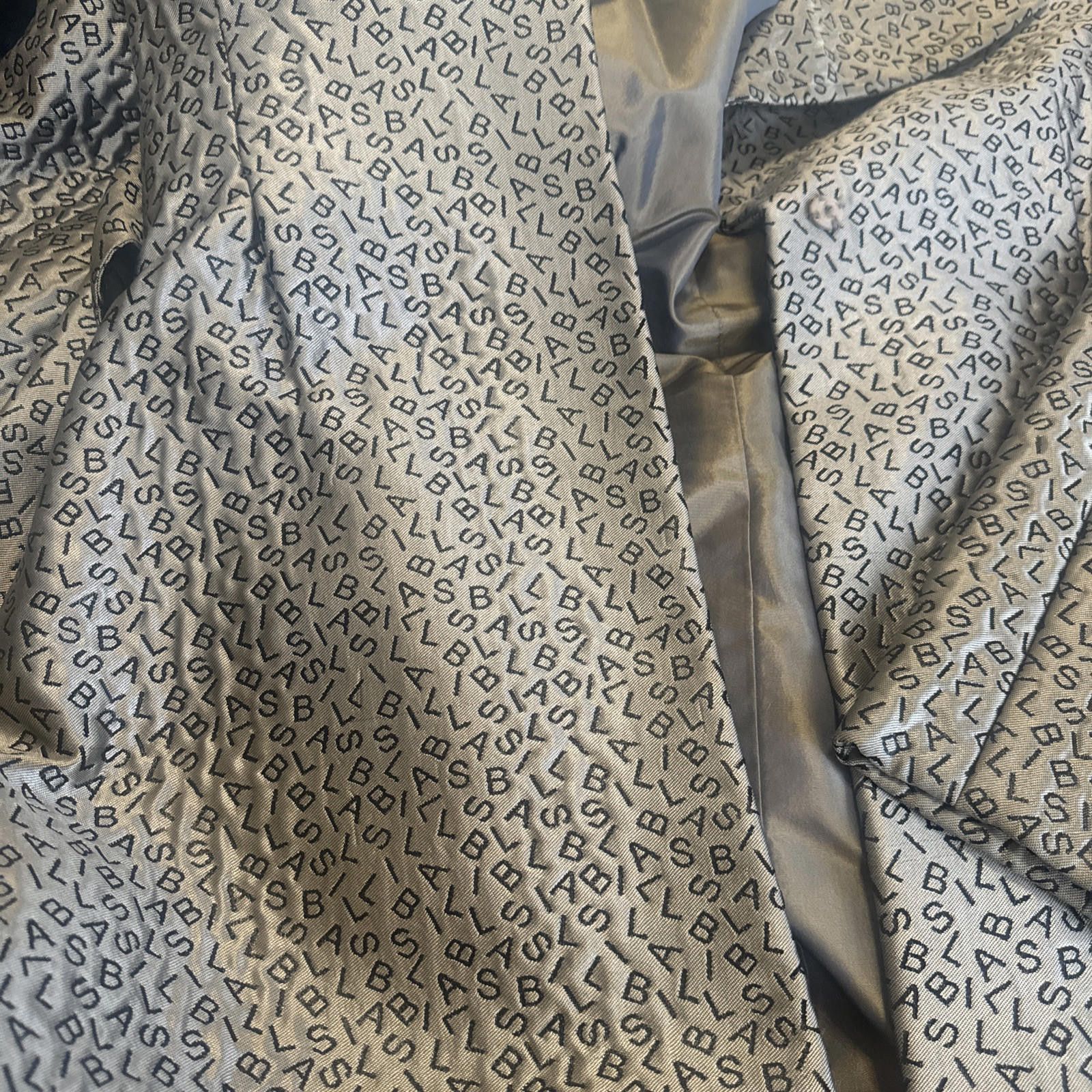 Bill Blass Bill Brass Silver Logo Embossed Waisted Blazer Coat Sz12/M-L Size XL / US 12-14 / IT 48-50 - 6 Thumbnail