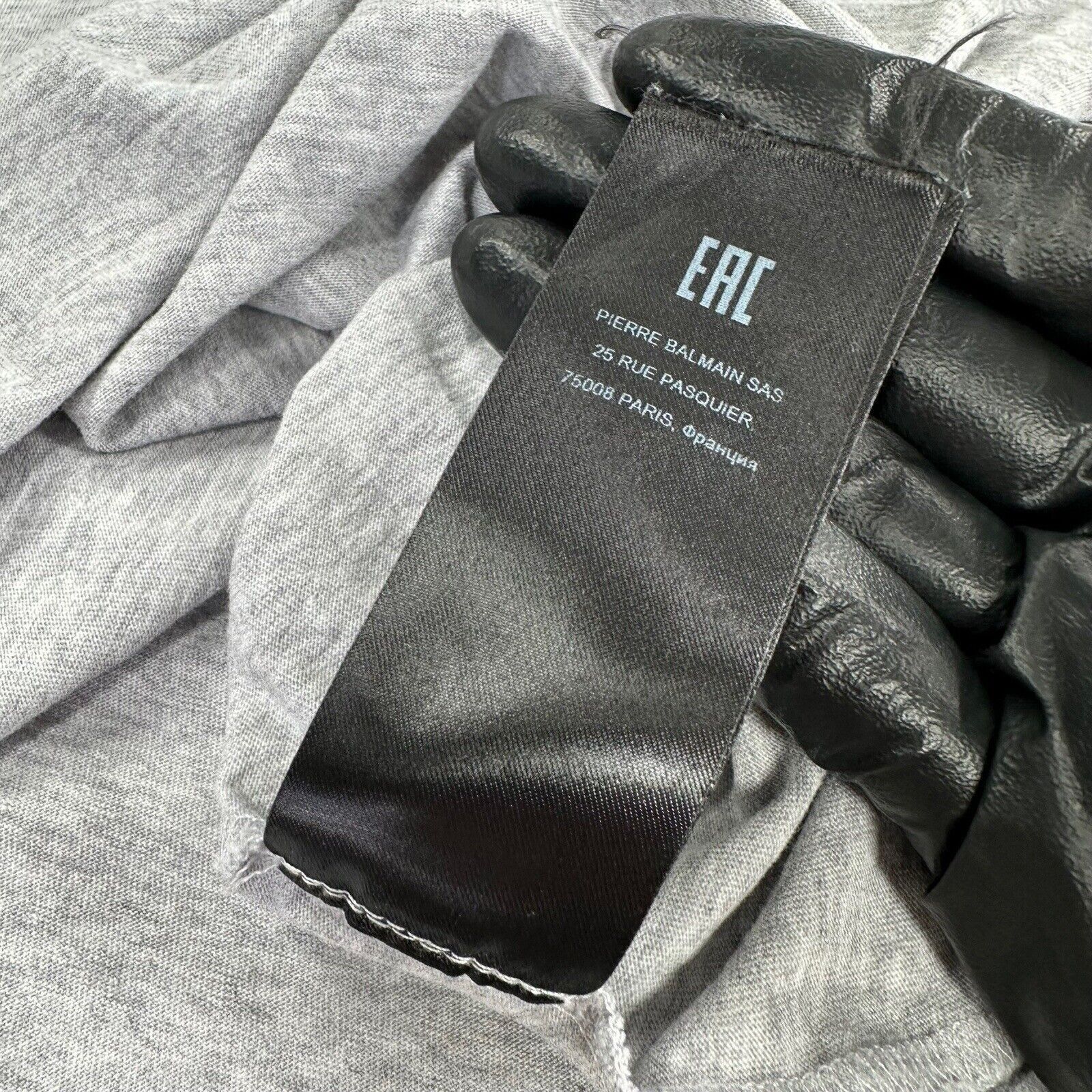Balmain Balmain Size M T-Shirt Grey 3D Illusion Block Logo Tee Size US M / EU 48-50 / 2 - 10 Thumbnail