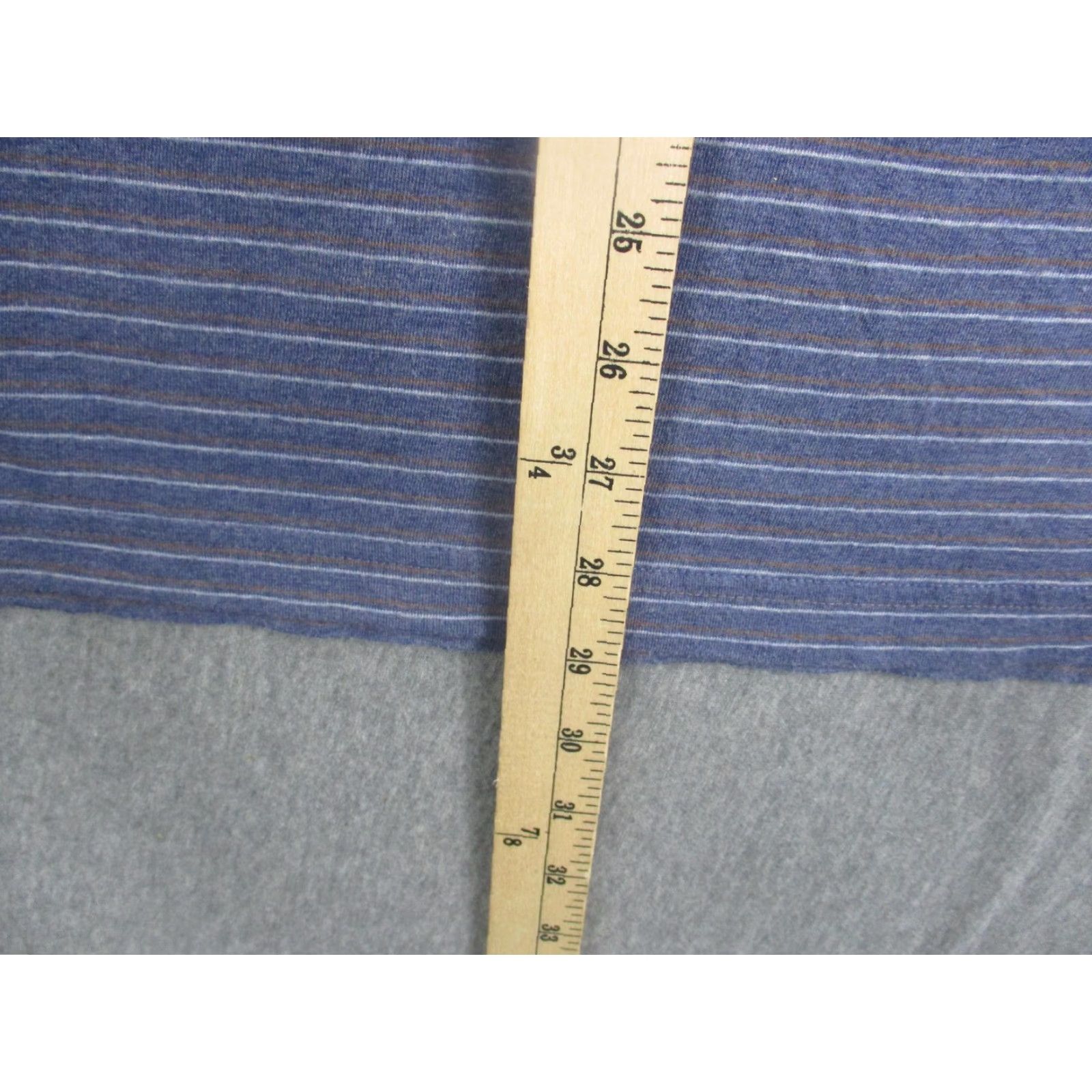 Faherty Faherty Shirt Mens XL Blue Stripe Long Sleeve Polo Pima Modal Blend Polo Shirt Blue Stripe XL Mens Size US XL / EU 56 / 4 - 4 Thumbnail