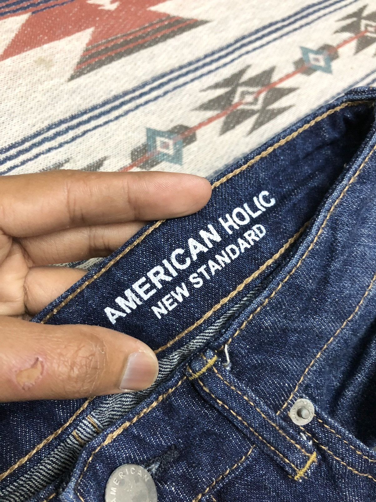 Japanese Brand SUPER BAGGY AMERICAN HOLIC DENIM Size US 27 - 2 Thumbnail