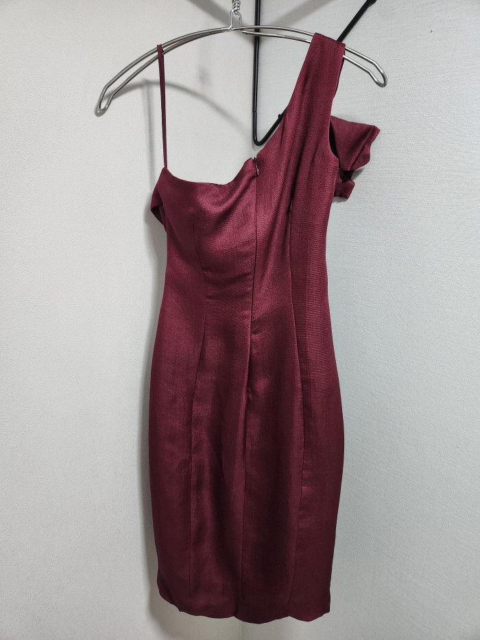 Dsquared2 Dsquared2 Silk One Shoulder Sheath Dress Size S / US 4 / IT 40 - 8 Thumbnail