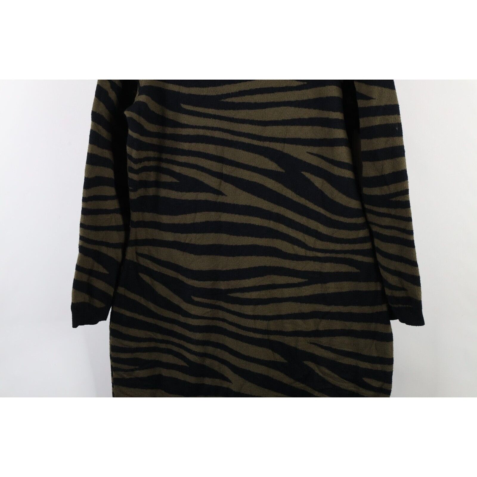 Other Lane Bryant Zebra Striped Knit Long Sleeve Dress Size 4XL / US 24-26 - 3 Thumbnail