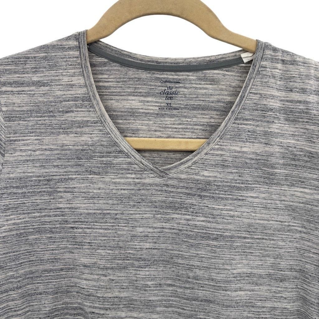 Croft & Barrow Croft & Barrow Space Dye V-neck Short Sleeve Cotton Blend T- Size XL / US 12-14 / IT 48-50 - 6 Thumbnail