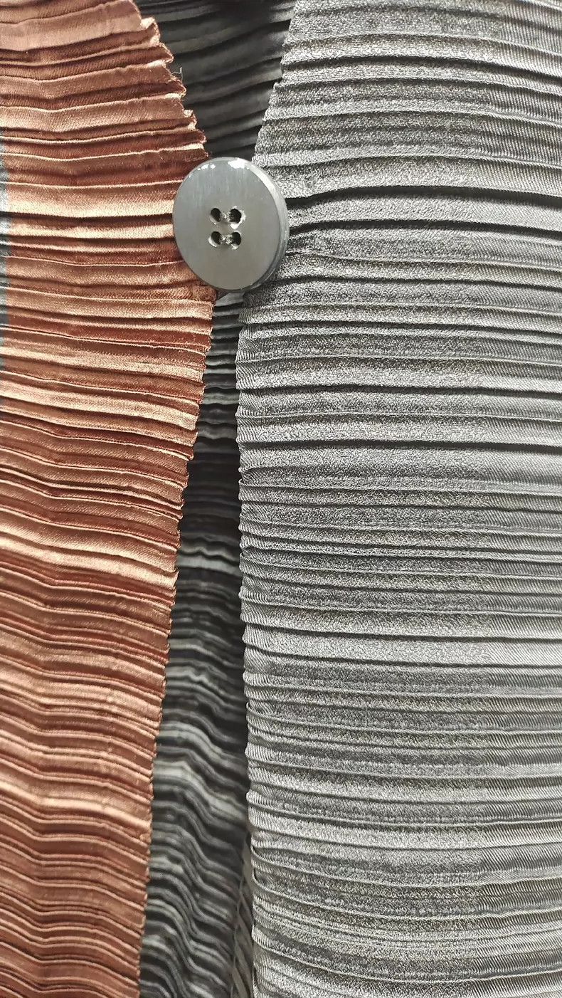 Issey Miyake Issey Miyake size:2 A grayish-blue horizontal stripe sprin Size M / US 6-8 / IT 42-44 - 5 Thumbnail