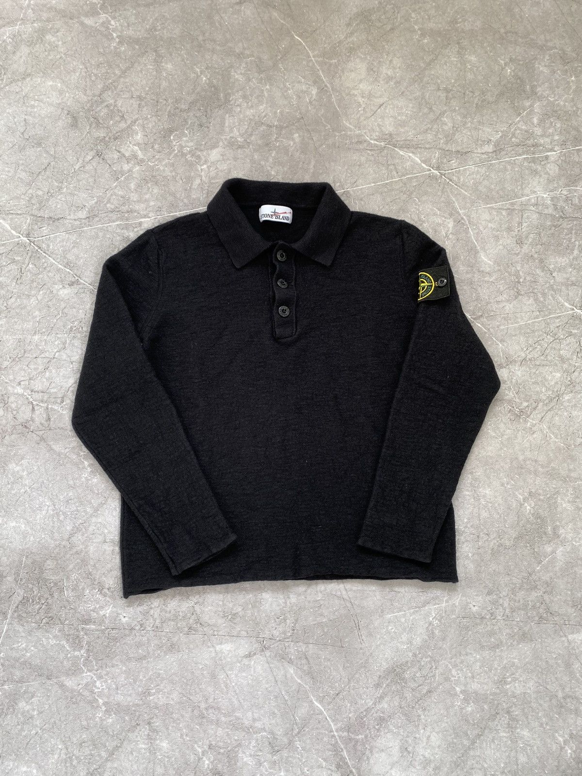 Stone Island Rare Stone Island Junior 1/3 Button Nylon Wool Sweaters Y2K Size US XXS / EU 40 - 2 Thumbnail