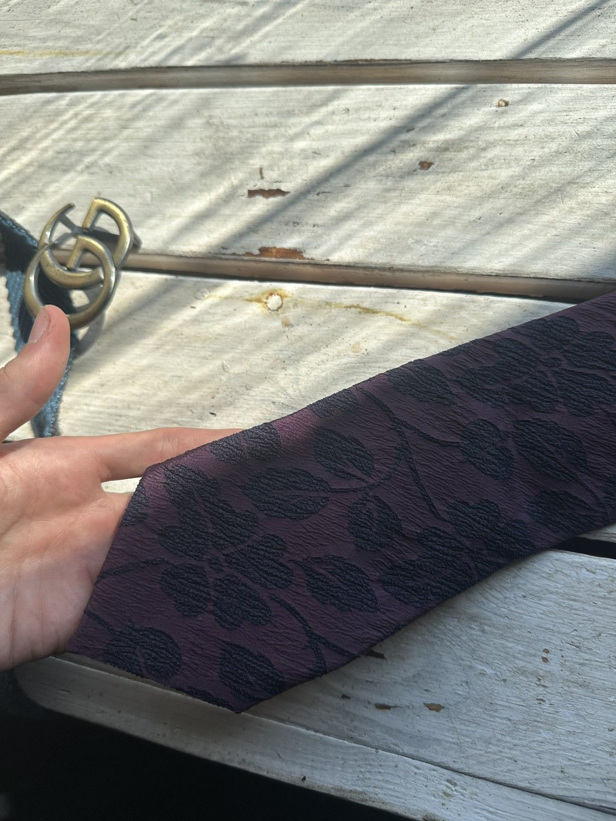Designer 🚨Vintage KENZO tie Flower style monogram old money luxury Size ONE SIZE - 7 Thumbnail