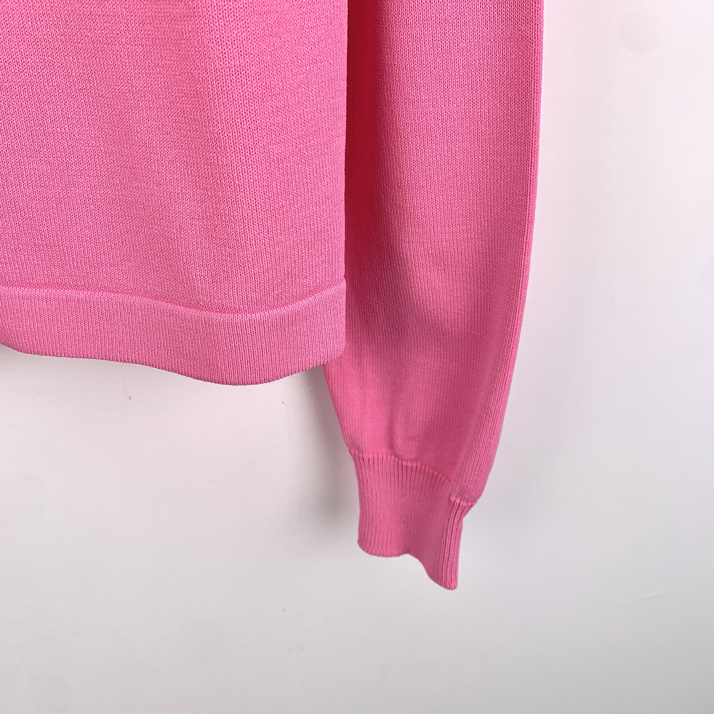 Miu Miu MiuMiu Pink Half-Zip Knit Polo (Size S) Size S / US 4 / IT 40 - 6 Thumbnail