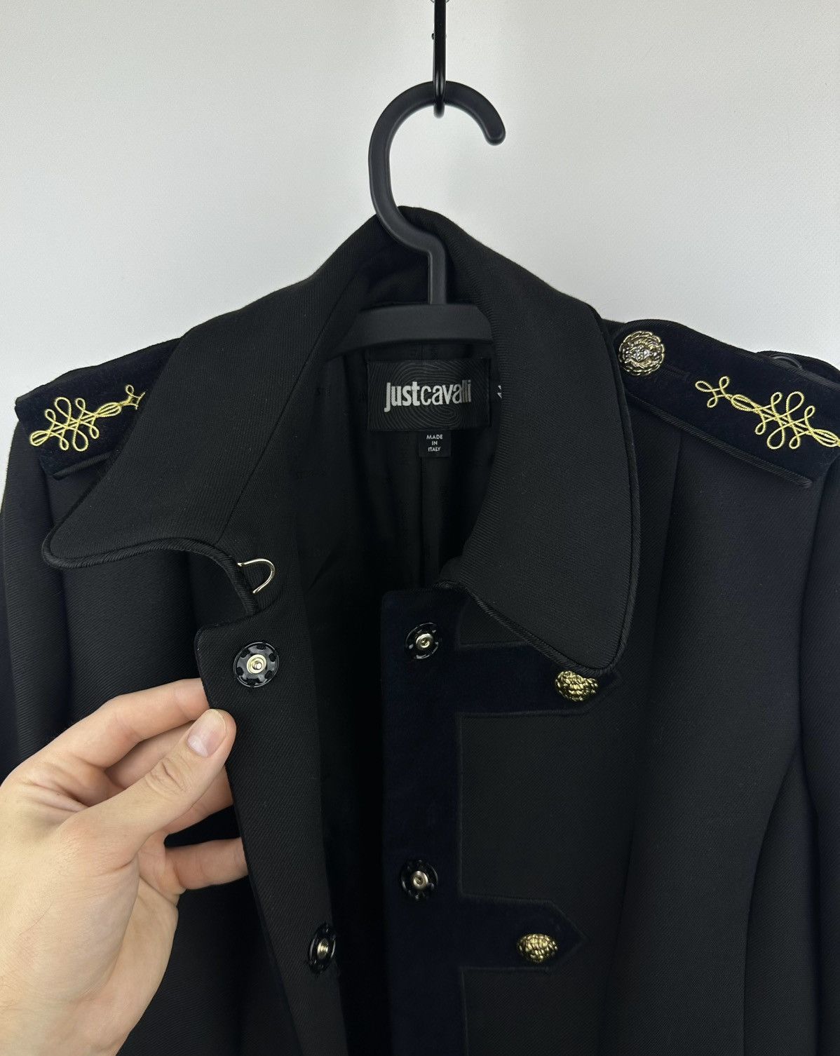 Just Cavalli JUST CAVALLI Napoleon Military Coat IT 44 Gold Lion Buttons Size S / US 4 / IT 40 - 2 Thumbnail