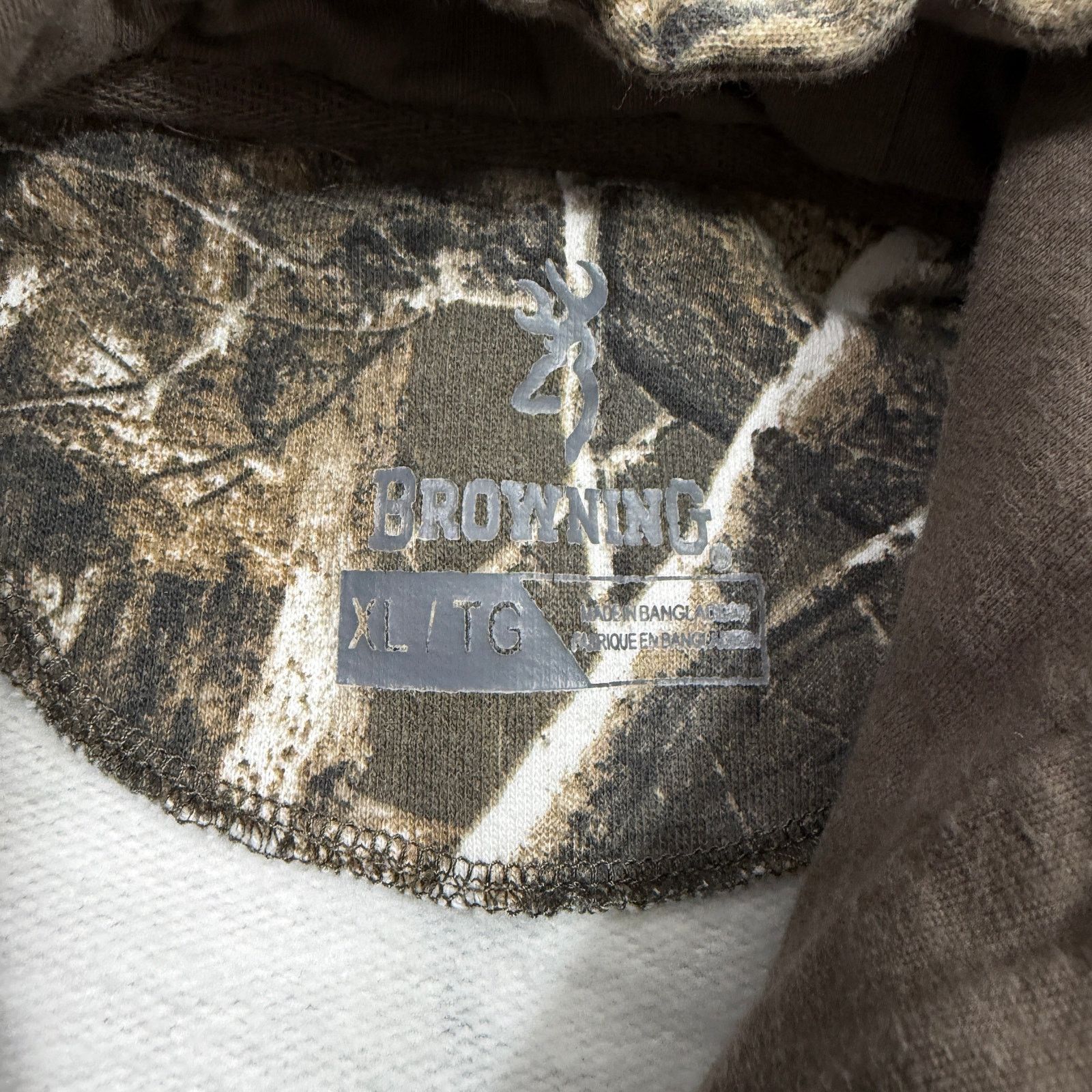 Cabelas Vintage Browning Camo Hoodie Mens Extra Large Camouflage Size US XL / EU 56 / 4 - 5 Thumbnail