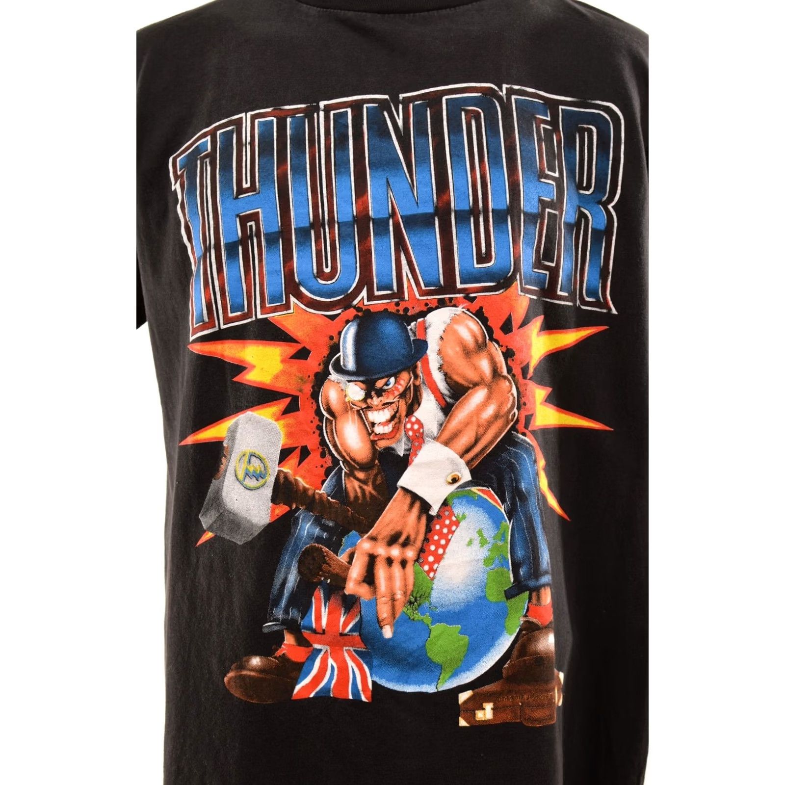 Vintage Thunder Taking The Bowl By Storm 1991 Vintage Graphic T-Shirt Tee L Black Mens T-Shirt Size US L / EU 52-54 / 3 - 2 Thumbnail