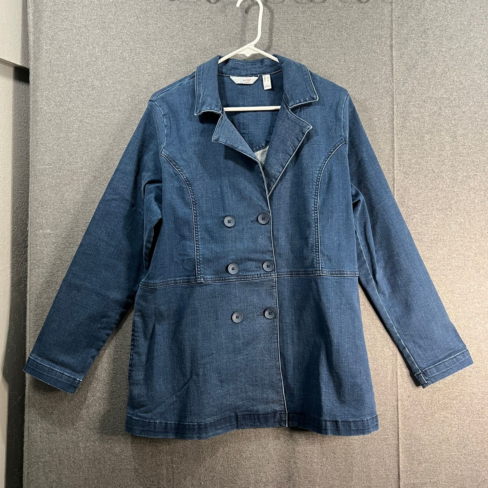 Other Denim & Co. Cozy Touch Peacoat Size L / US 10 / IT 46 - 1 Thumbnail