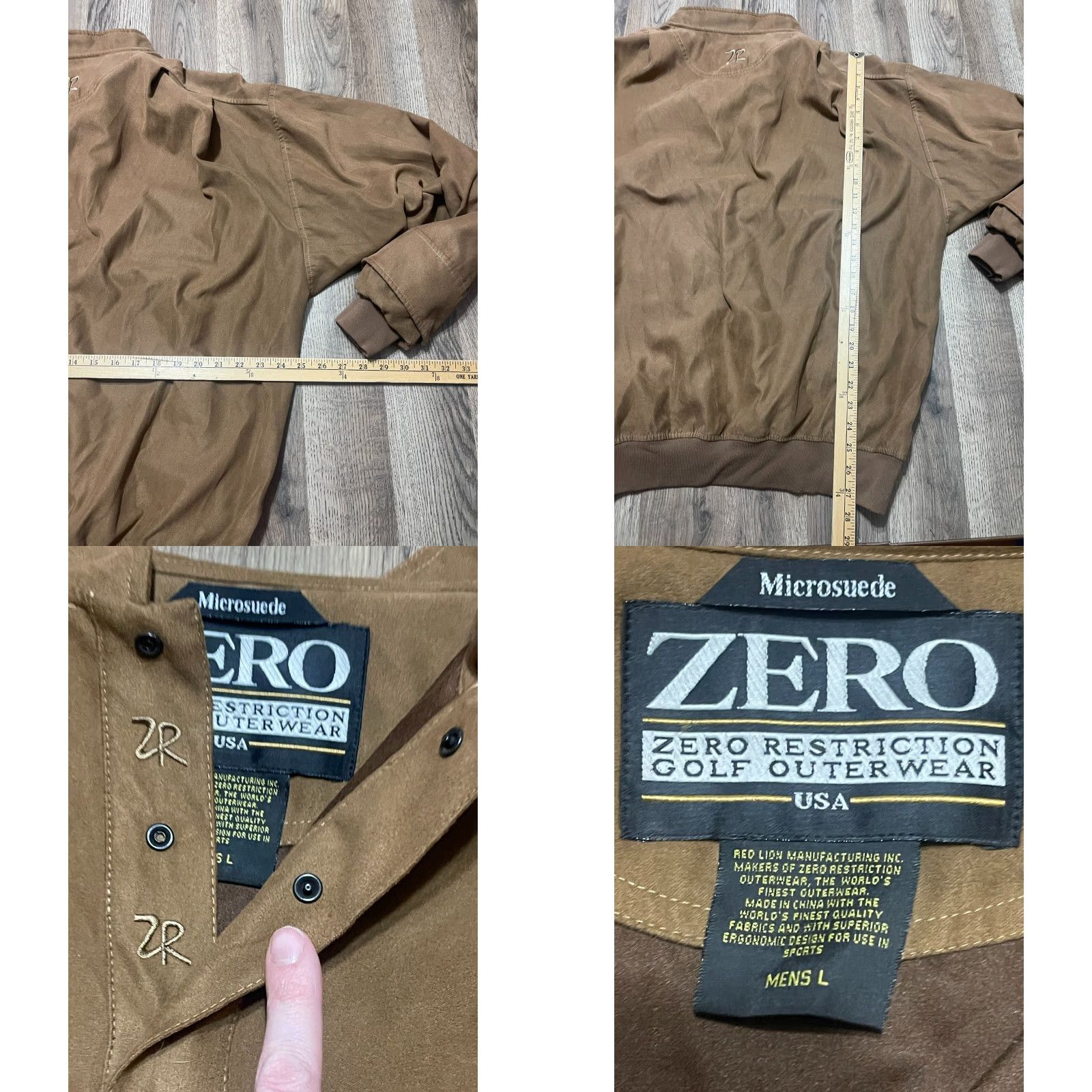Vintage Zero Shirt Mens Large Brown Pullover 1/4 Snap Closure T-Shirt Long Sleeve Vintage: No Regular Fit Seasonal Fall Spring Summer Men's Shirt Size US L / EU 52-54 / 3 - 8 Thumbnail