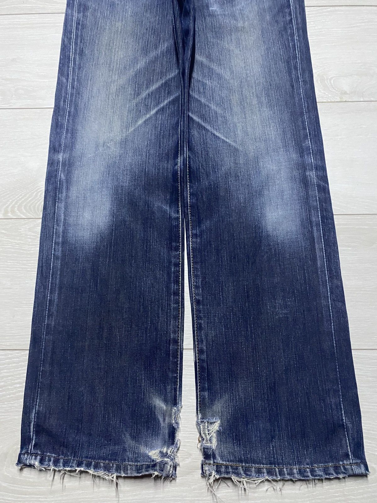 Edwin Vintage Edwin 503 Faded Wash Distressed Jeans Size US 27 - 5 Thumbnail