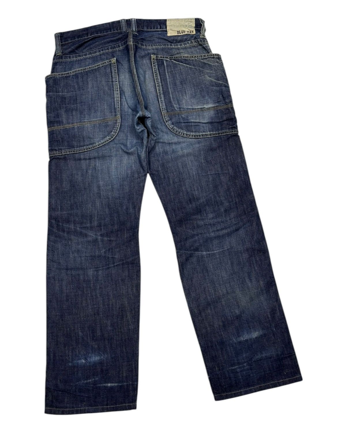Hysteric Glamour 🔥BLUE WAY MADE IN NIPPON BAGGY JEANS DISTRESSED DENIM RARE Size US 33 - 4 Thumbnail