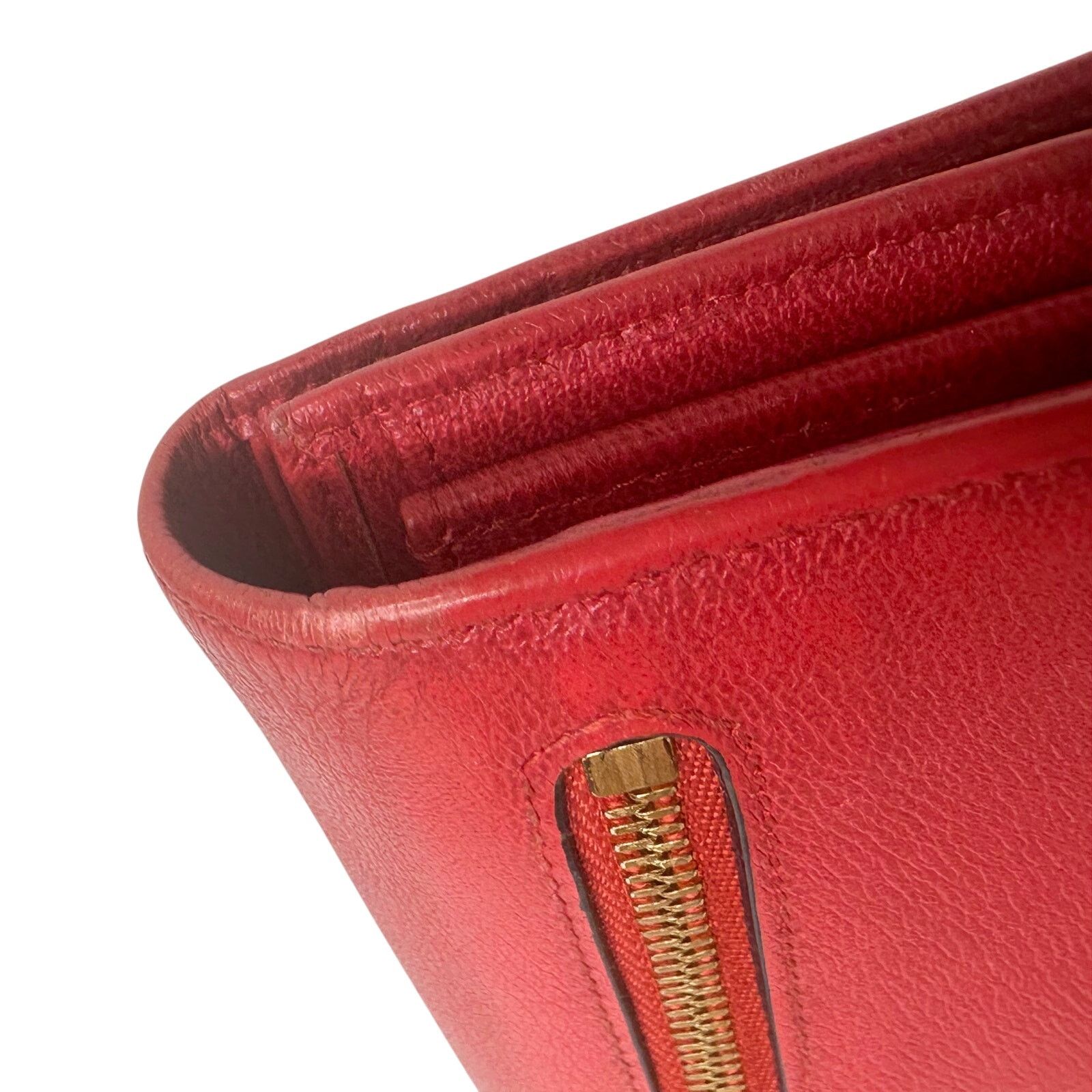 Loewe Loewe Anagram Flap Leather Continental Long Wallet - Red Size ONE SIZE - 10 Thumbnail