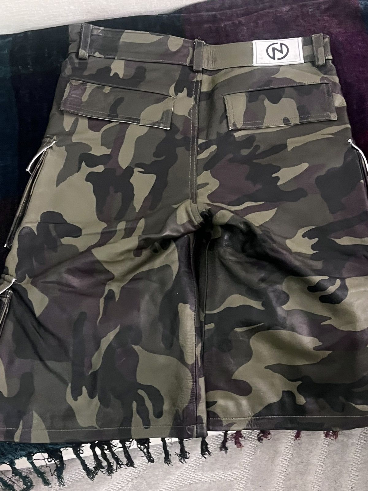 NYRVA Nyrva leather camo jorts 30 Size US 30 / EU 46 - 2 Thumbnail