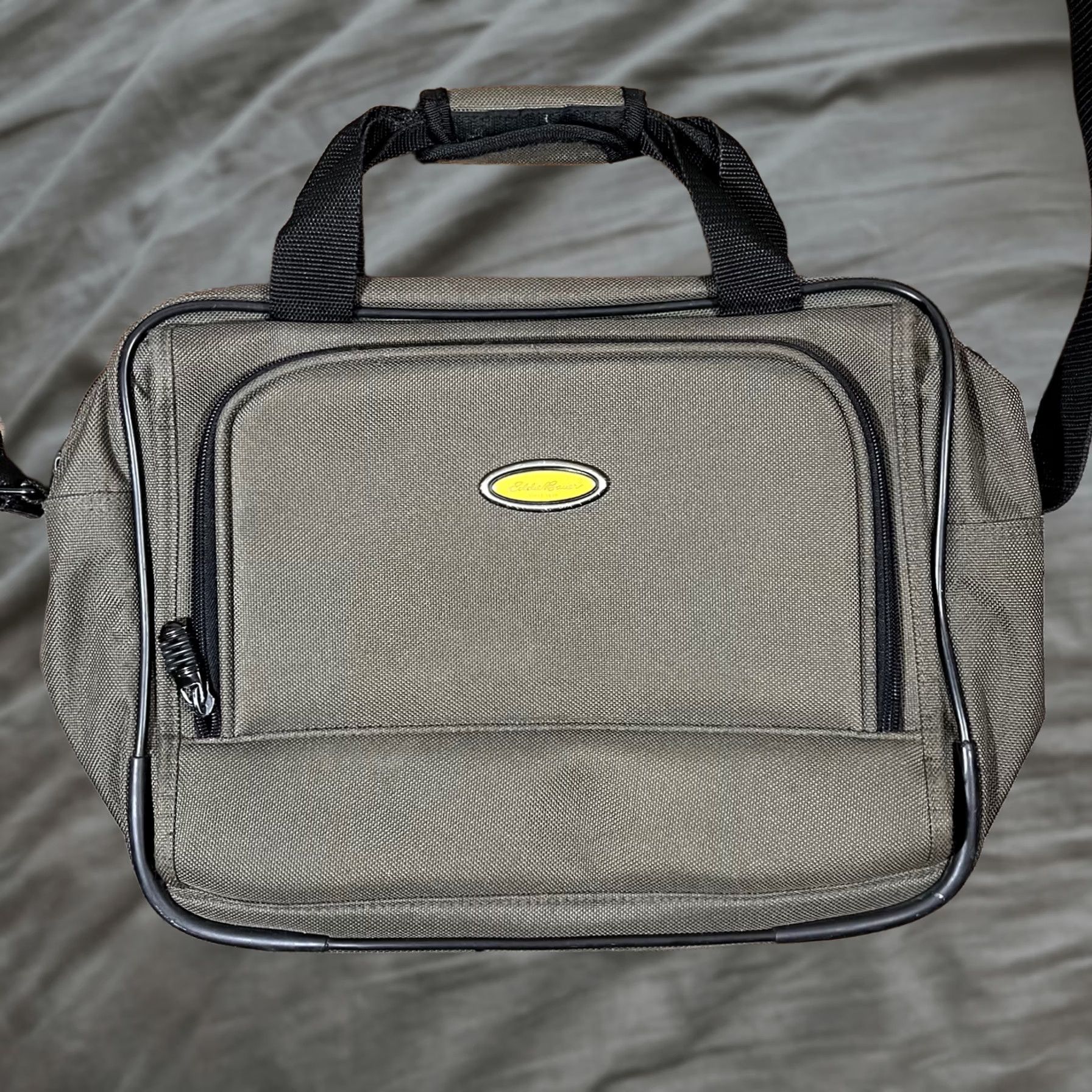 Eddie Bauer 90's Vintage Blue/Green Eddie Bauer Messenger Side Bag