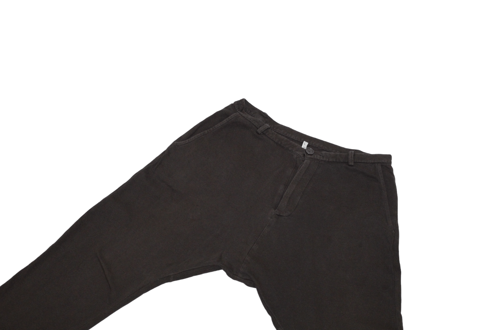 First Aid To The Injured First Aid To The Injured Drop Crotch Button-fly Raw Cut Pant Size US 34 / EU 50 - 8 Thumbnail