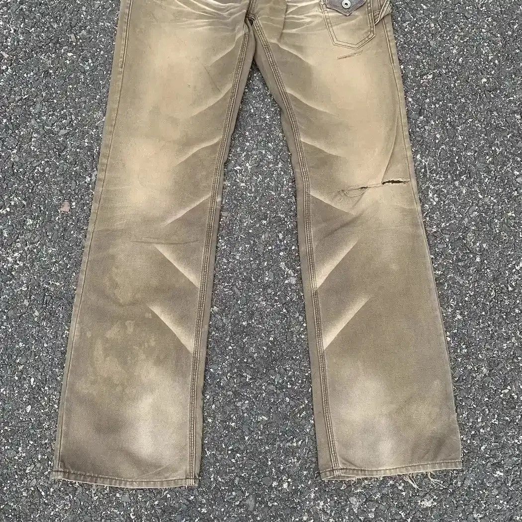 Matsuda SICKS💥FLARE/BOOTCUT DISTRESSED NICOLE JAPAN VERY RARE PANTS Size US 33 - 4 Thumbnail