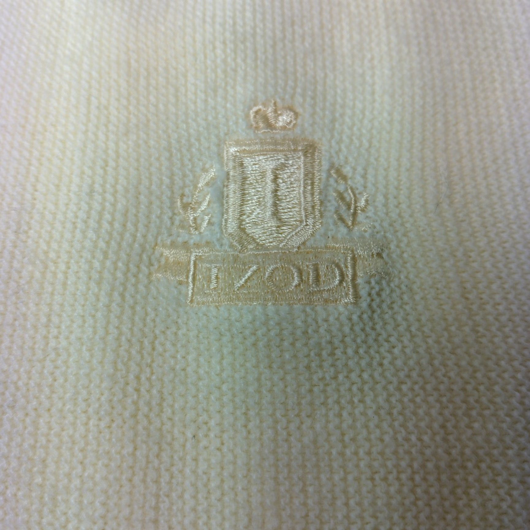 Izod VINTAGE Izod Men’s Sweater Pullover Long Sleeve V-Neck Crest Logo Yellow 2XLT Tall Classic Office Wear Size US XXL / EU 58 / 5 - 6 Thumbnail