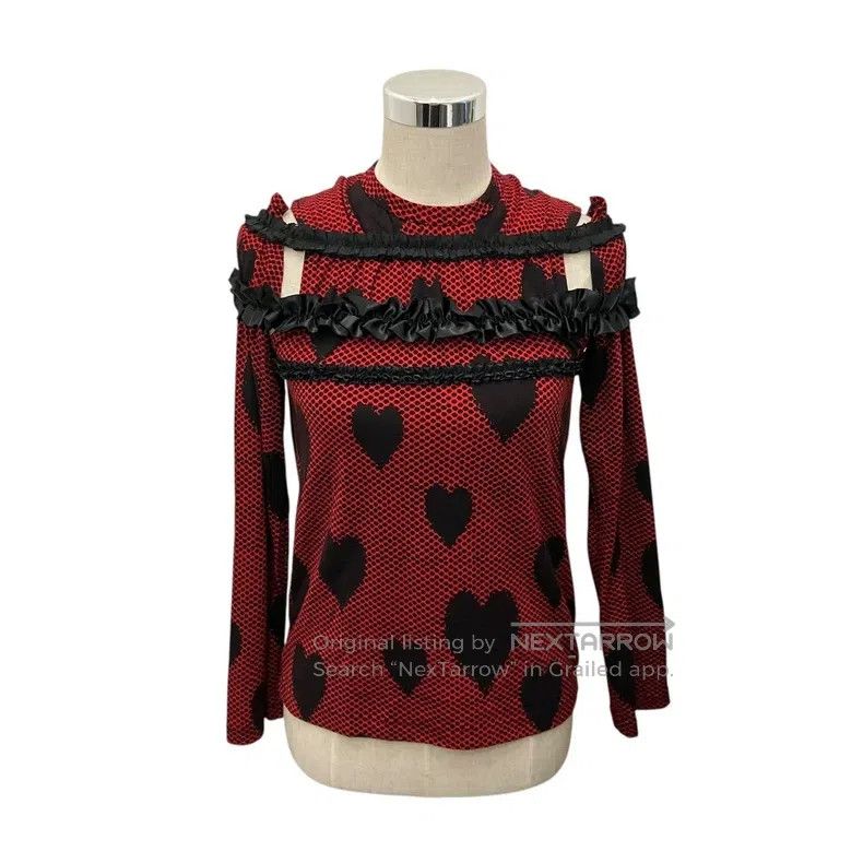 Comme des Garcons Comme Des Garcons Heart-shaped gathered top Size S / US 4 / IT 40 - 2 Thumbnail