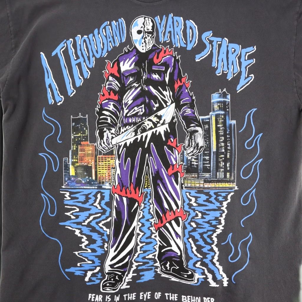 Warren Lotas Warren Lotas T-Shirt XL Black A Thousand Yard Stare Brand New Shirt Mens Tops Size US XL / EU 56 / 4 - 1 Thumbnail