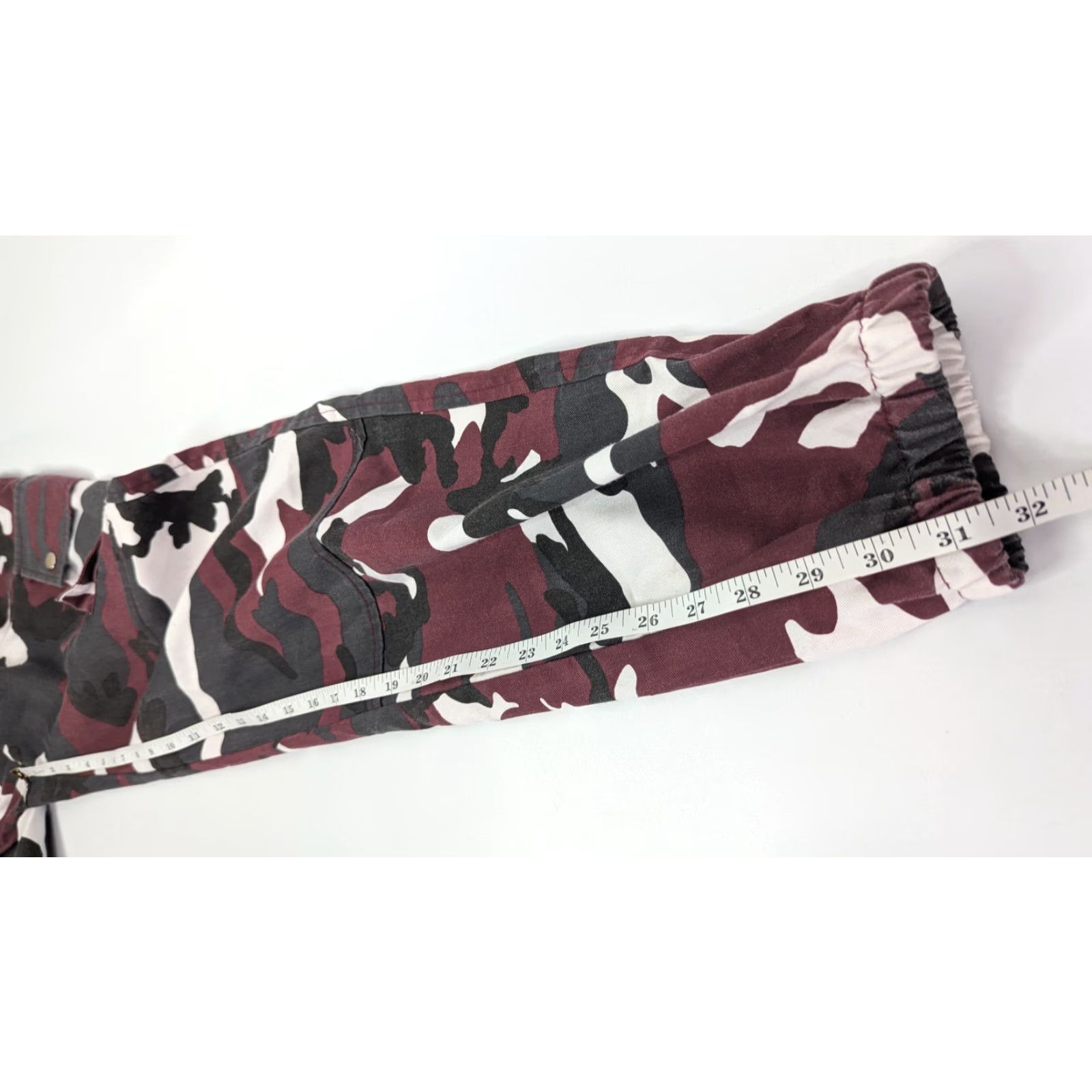 Missguided NWT Missguided Red Camo Cargo Printed Combat Trousers Joggers Women's Size 6 Size 28" / US 6 / IT 42 - 5 Thumbnail