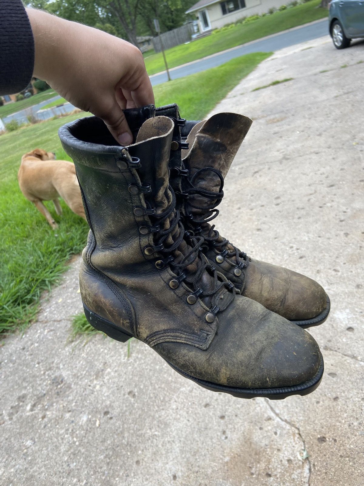 Other Vintage Military Combat Boots sz 8.5 Size US 8.5 / EU 41-42 - 1 Thumbnail