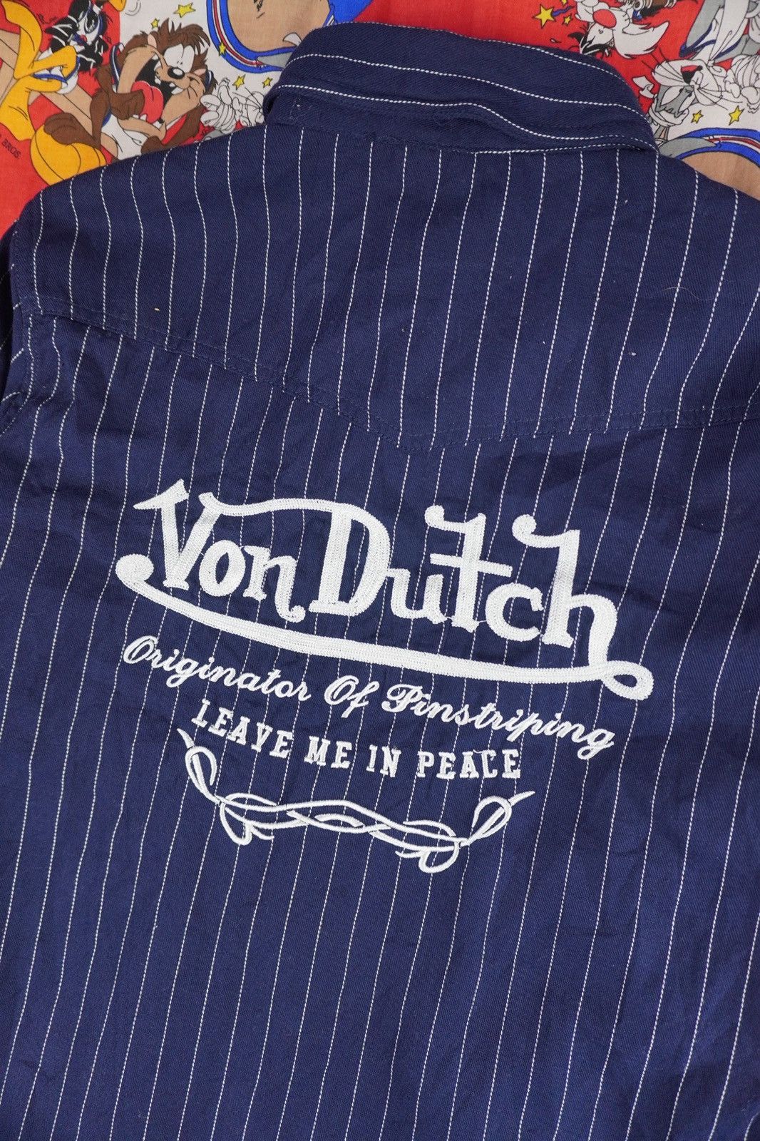 Von Dutch Von Dutch Leave Me In Peace Long sleeve denim embroidered Size US M / EU 48-50 / 2 - 4 Thumbnail
