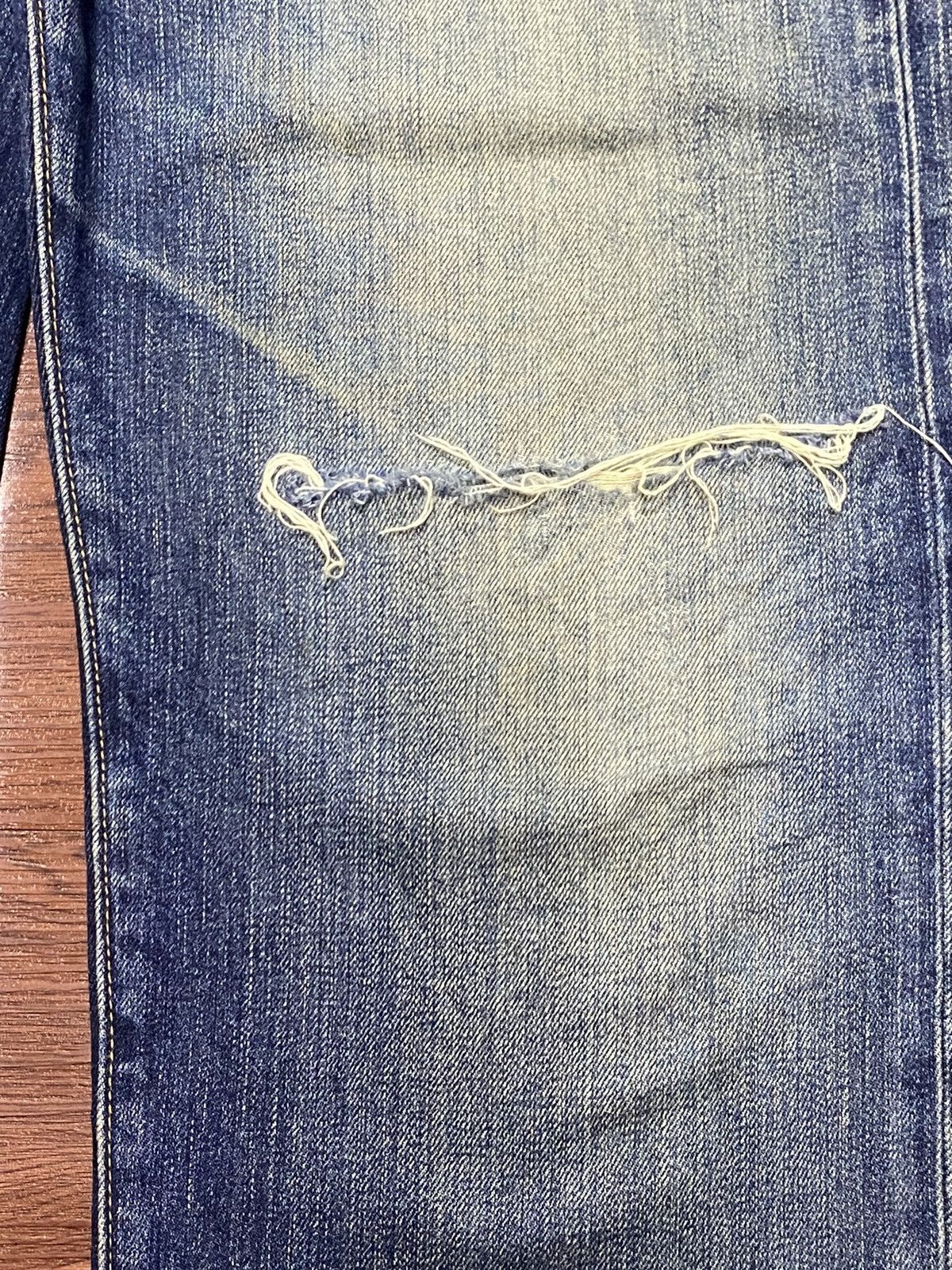 Japanese Brand Vintage Japanese Brands Gu Mud Wash Distressed Loose Jeans Size US 34 / EU 50 - 9 Thumbnail