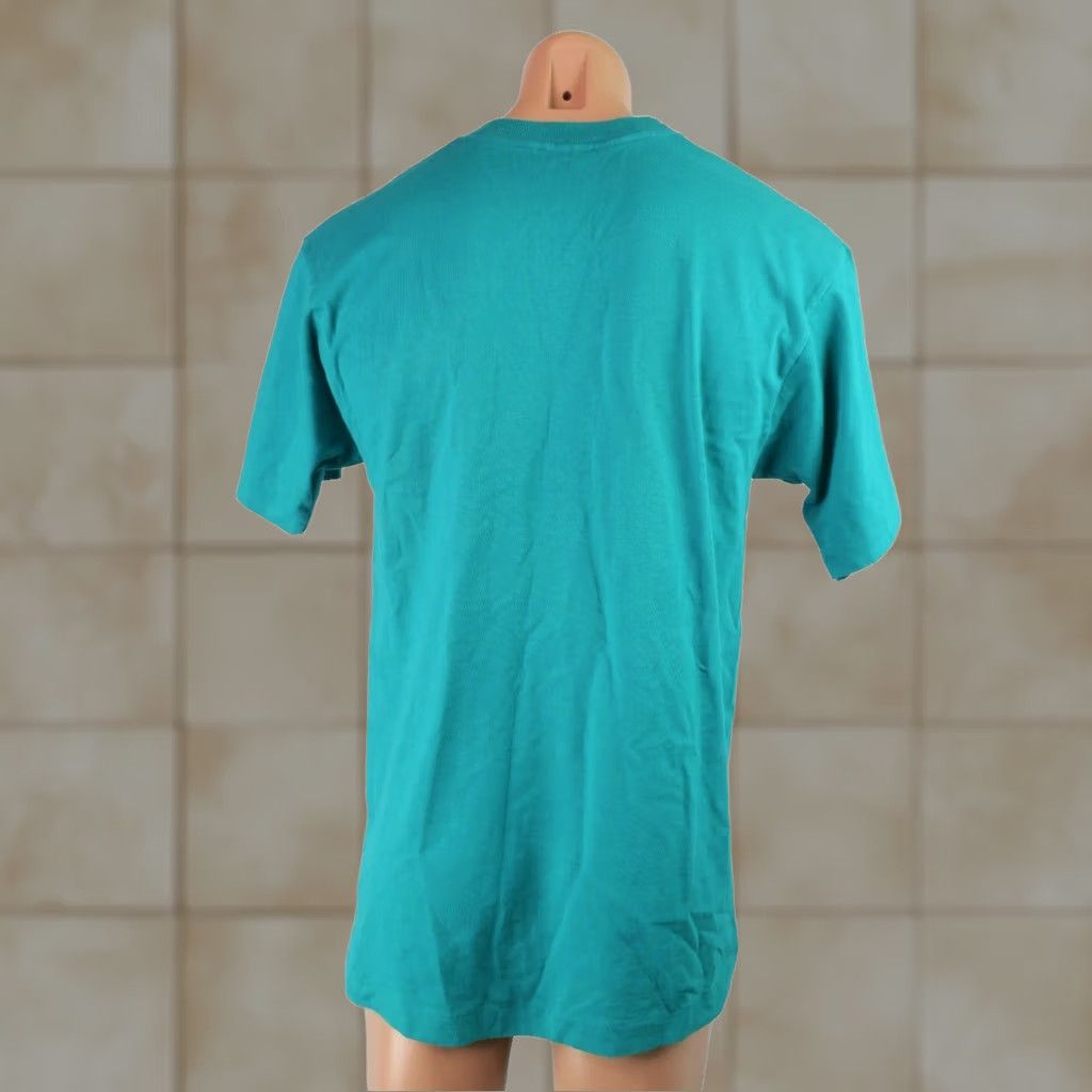 Fruit Of The Loom VINTAGE Fruit of the Loom T-shirt Adult L Teal 90s 80s USA Made Grunge Size US L / EU 52-54 / 3 - 1 Thumbnail