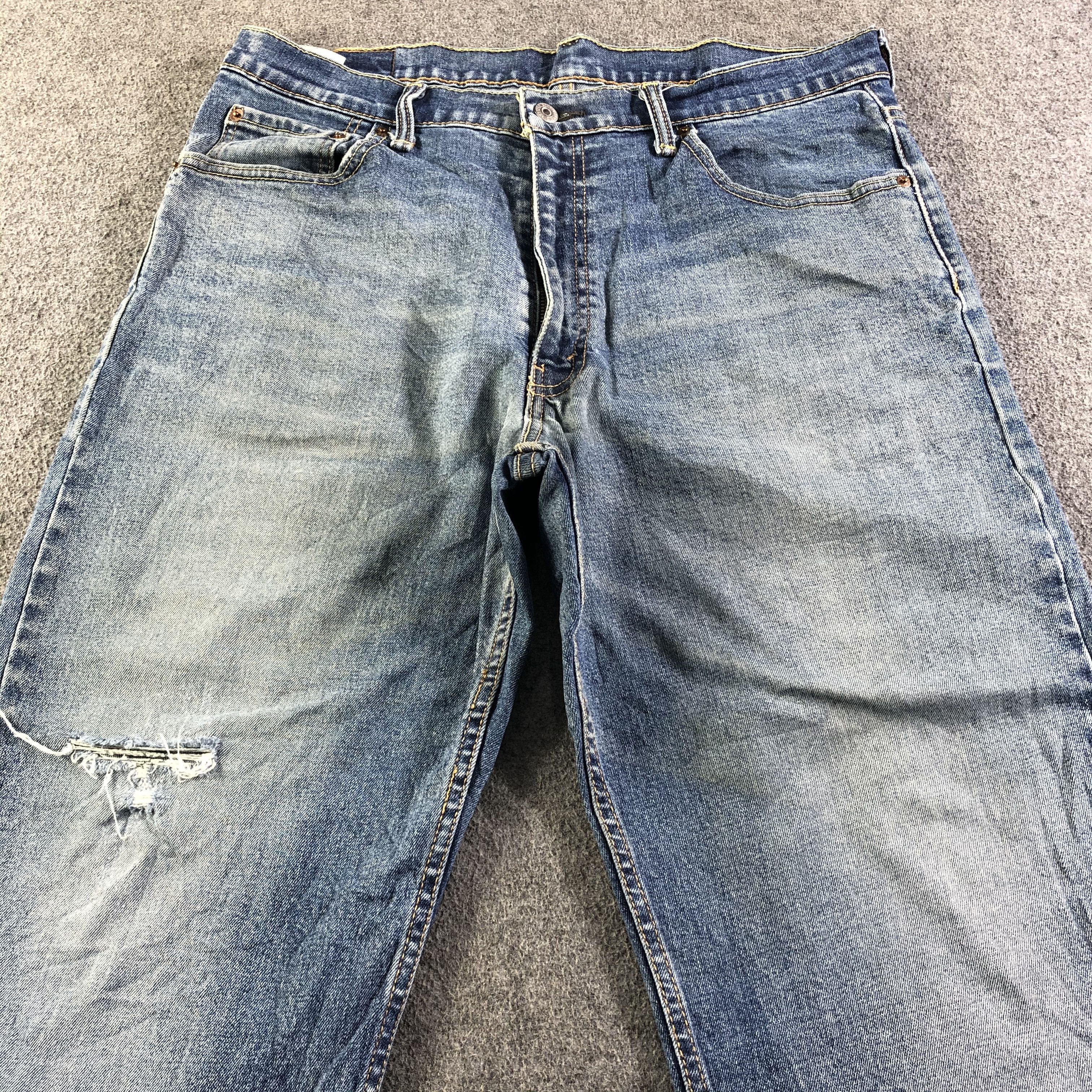 Levi's Vintage Blue Wash Levis 550 Jeans-J4342 Size US 35 - 3 Thumbnail