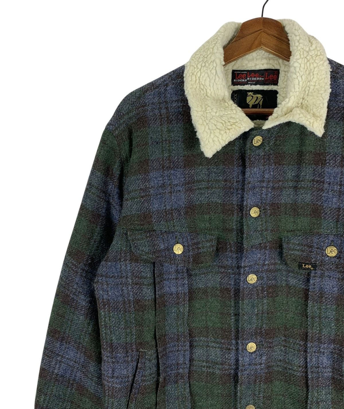 Lee Vintage Lee Storm Riders Tartan Wool Jacket Size US L / EU 52-54 / 3 - 4 Thumbnail