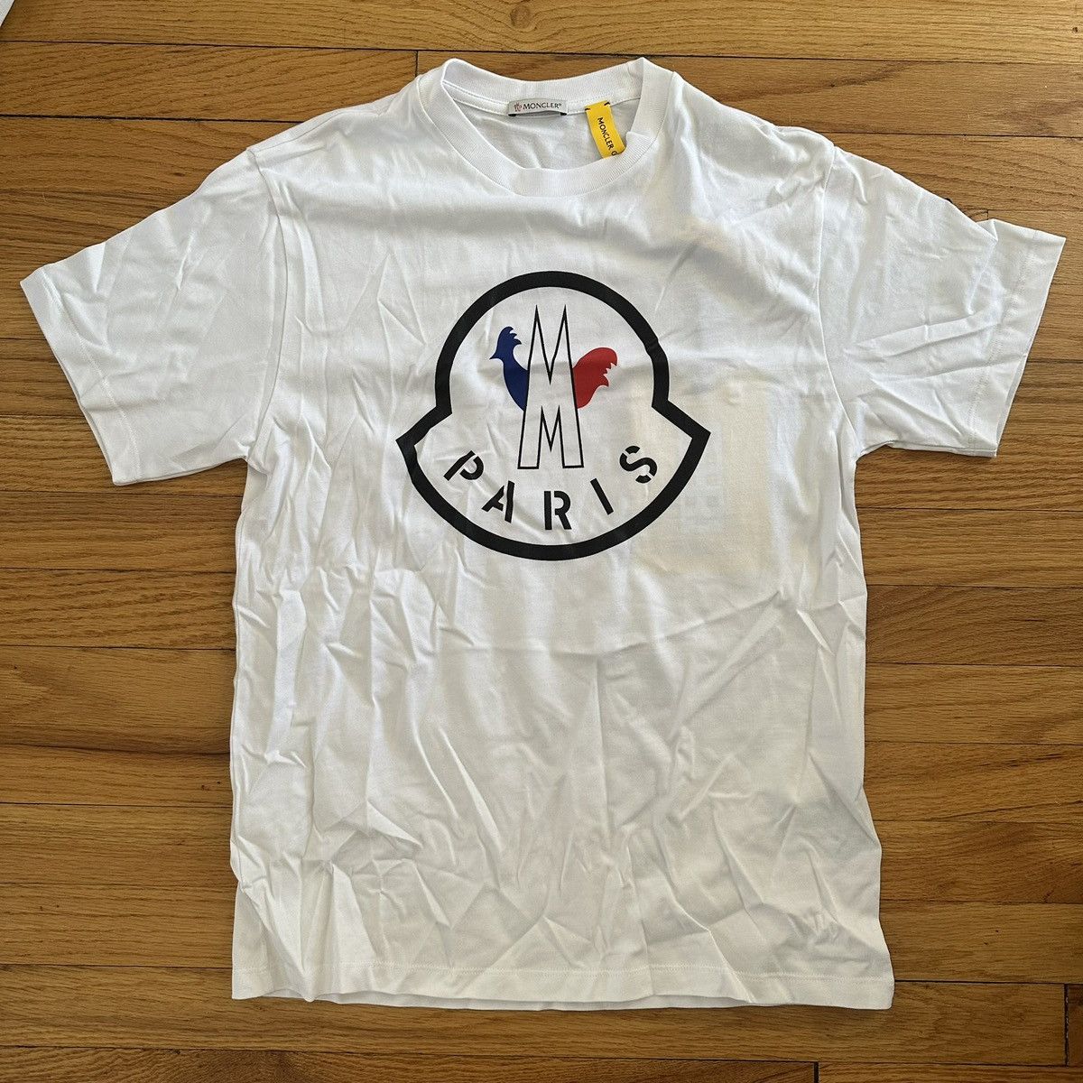 Moncler White Moncler Tee Size US S / EU 44-46 / 1 - 1 Thumbnail