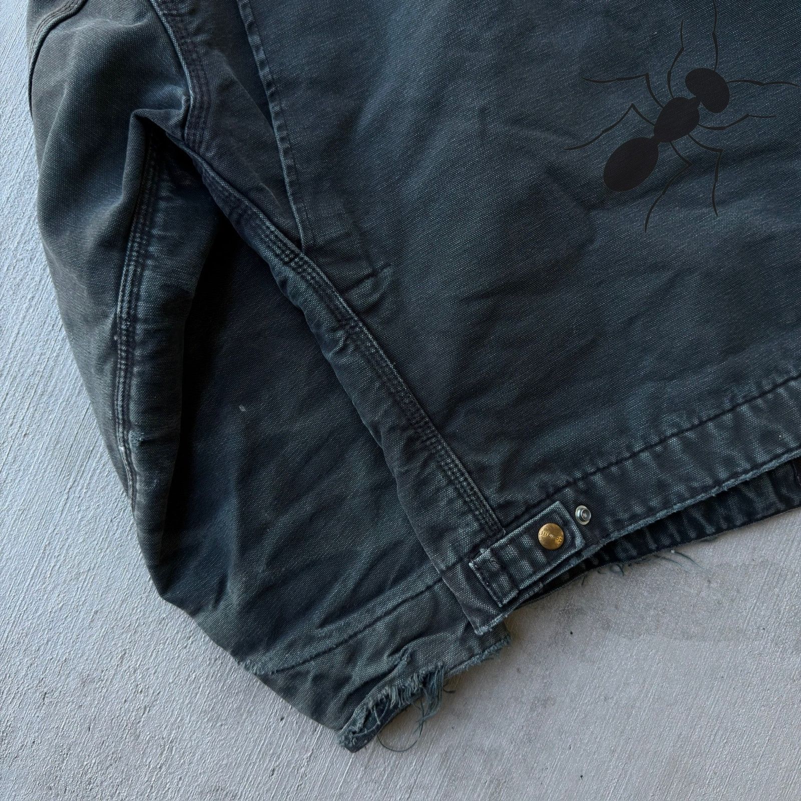 Carhartt × Vintage Carhartt J01 BLK faded black detroit work wear jacket Size US S / EU 44-46 / 1 - 6 Thumbnail