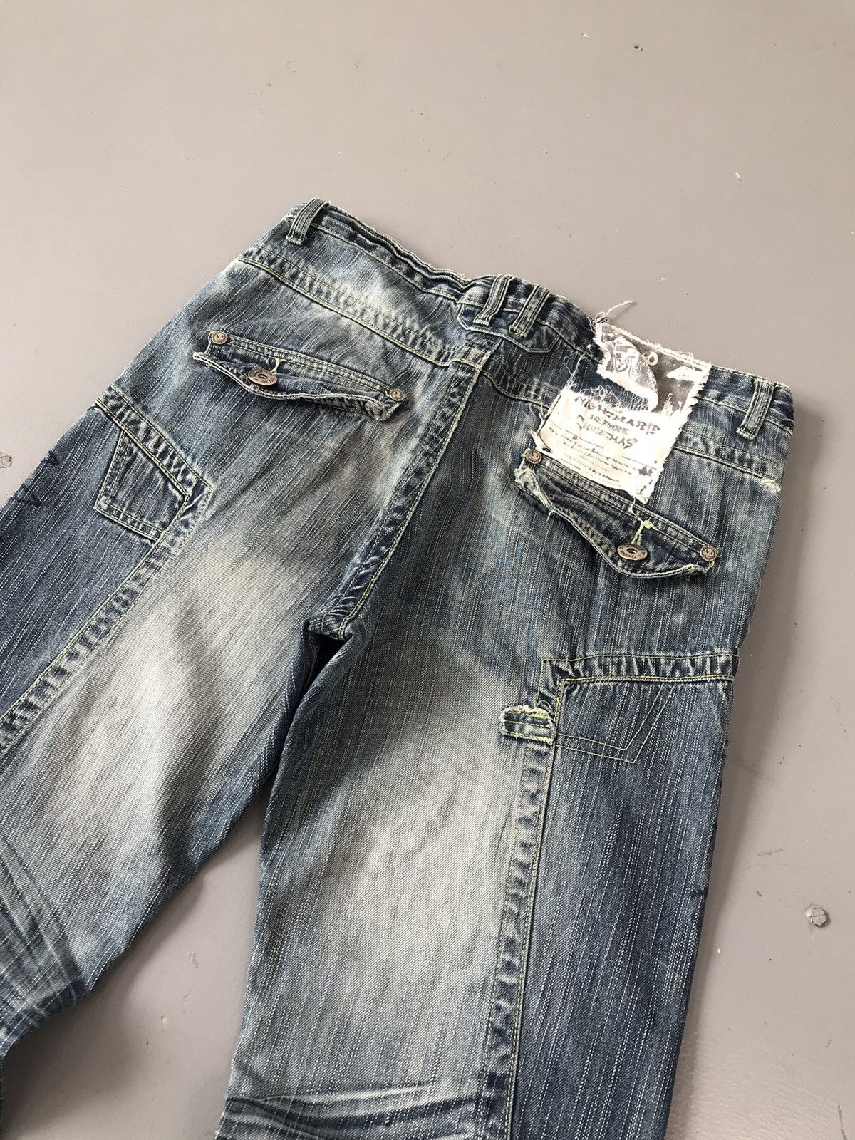 Designer Vintage Y2k Style Eaggaged Fit Denim Size US 34 / EU 50 - 6 Thumbnail