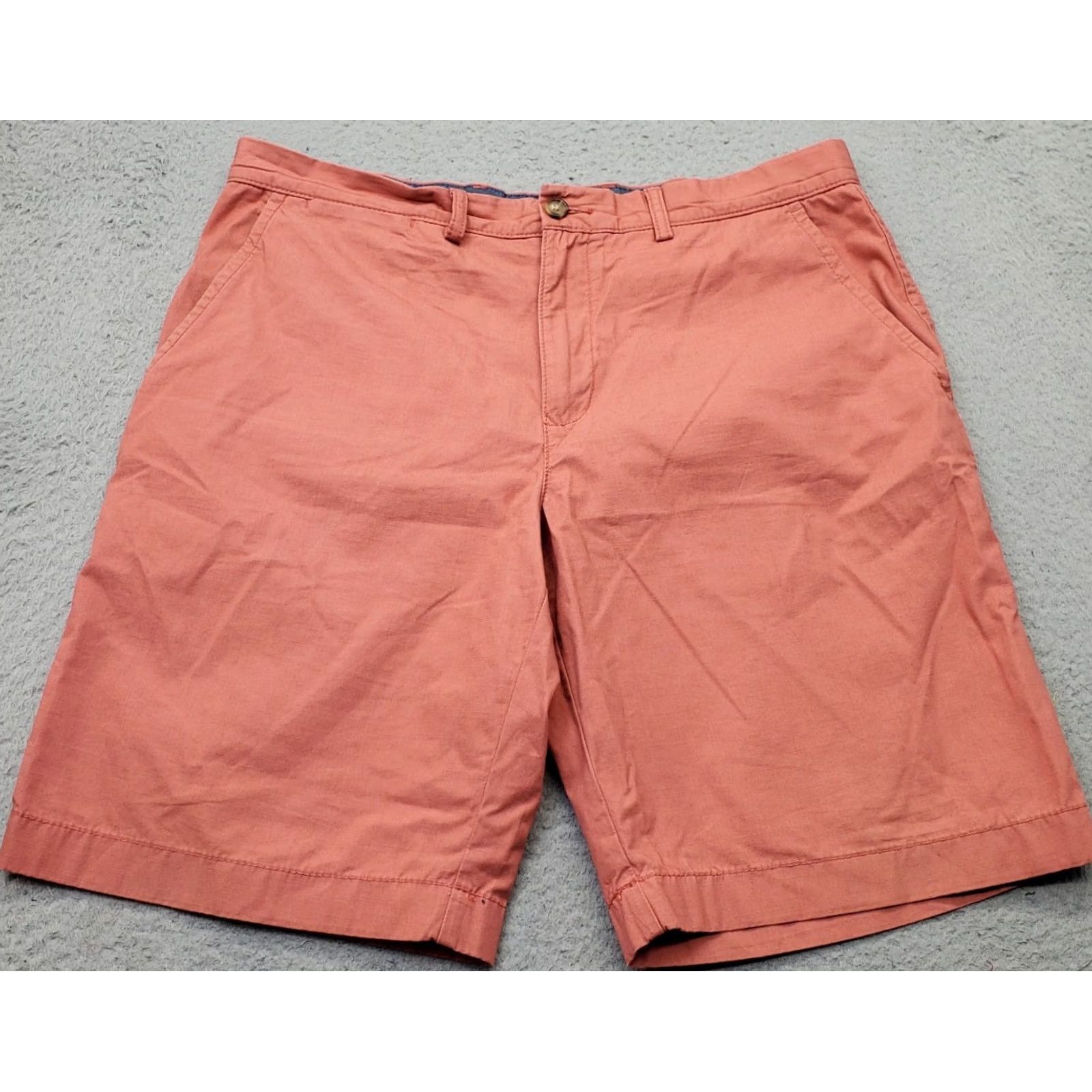 Tommy Hilfiger Tommy Hilfiger Mens Chino Shorts 36 Red Flat Front Slash Pocket Outdoor Casual Summer Size US 36 / EU 52 - 2 Thumbnail