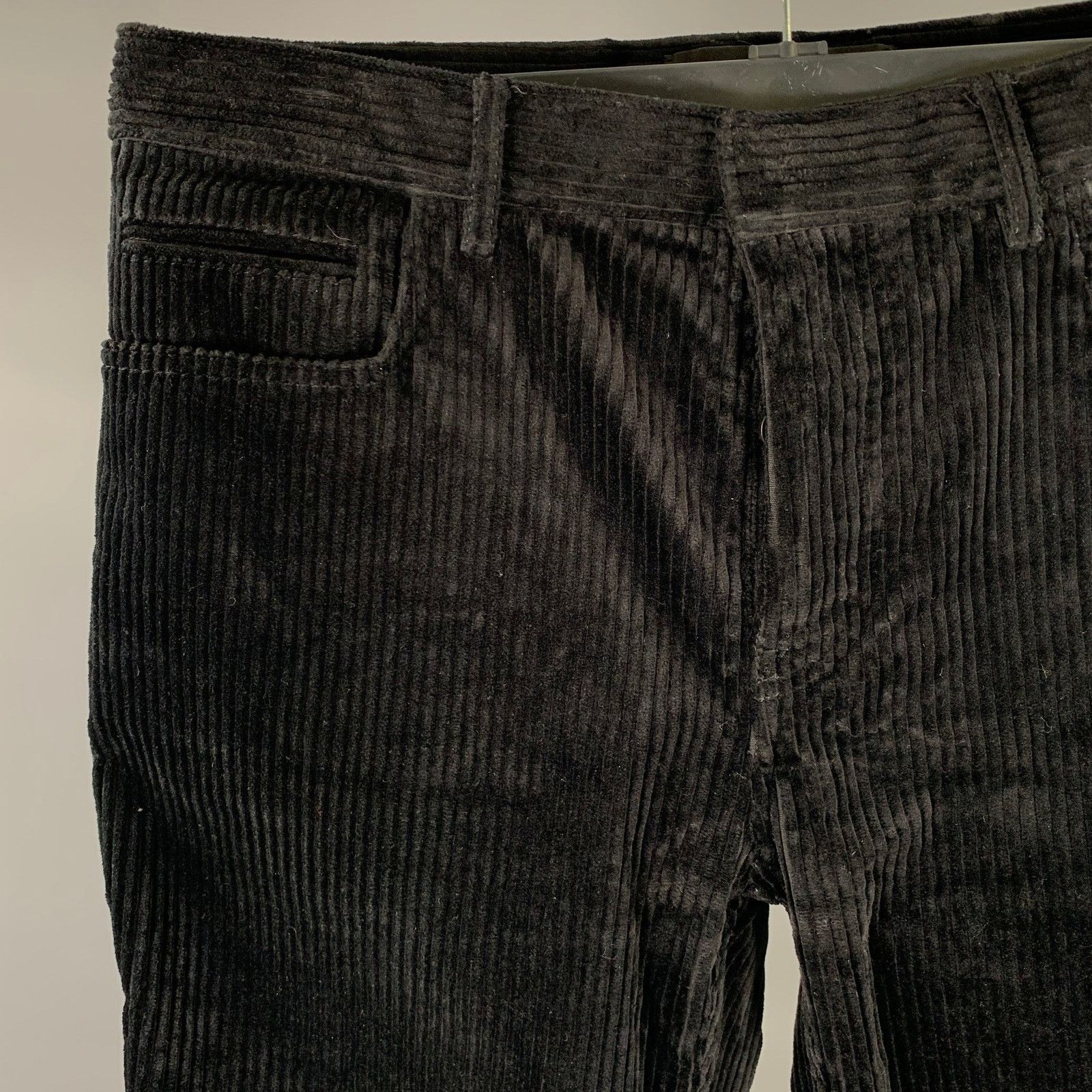 Haider Ackermann HAIDER ACKERMANN Size 36 Black Corduroy Casual Pants Size US 36 / EU 52 - 2 Thumbnail