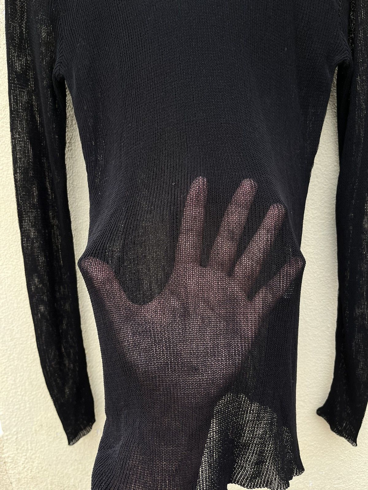 5351 POUR LES HOMMES Black Longsleeve mesh top Size US L / EU 52-54 / 3 - 3 Thumbnail