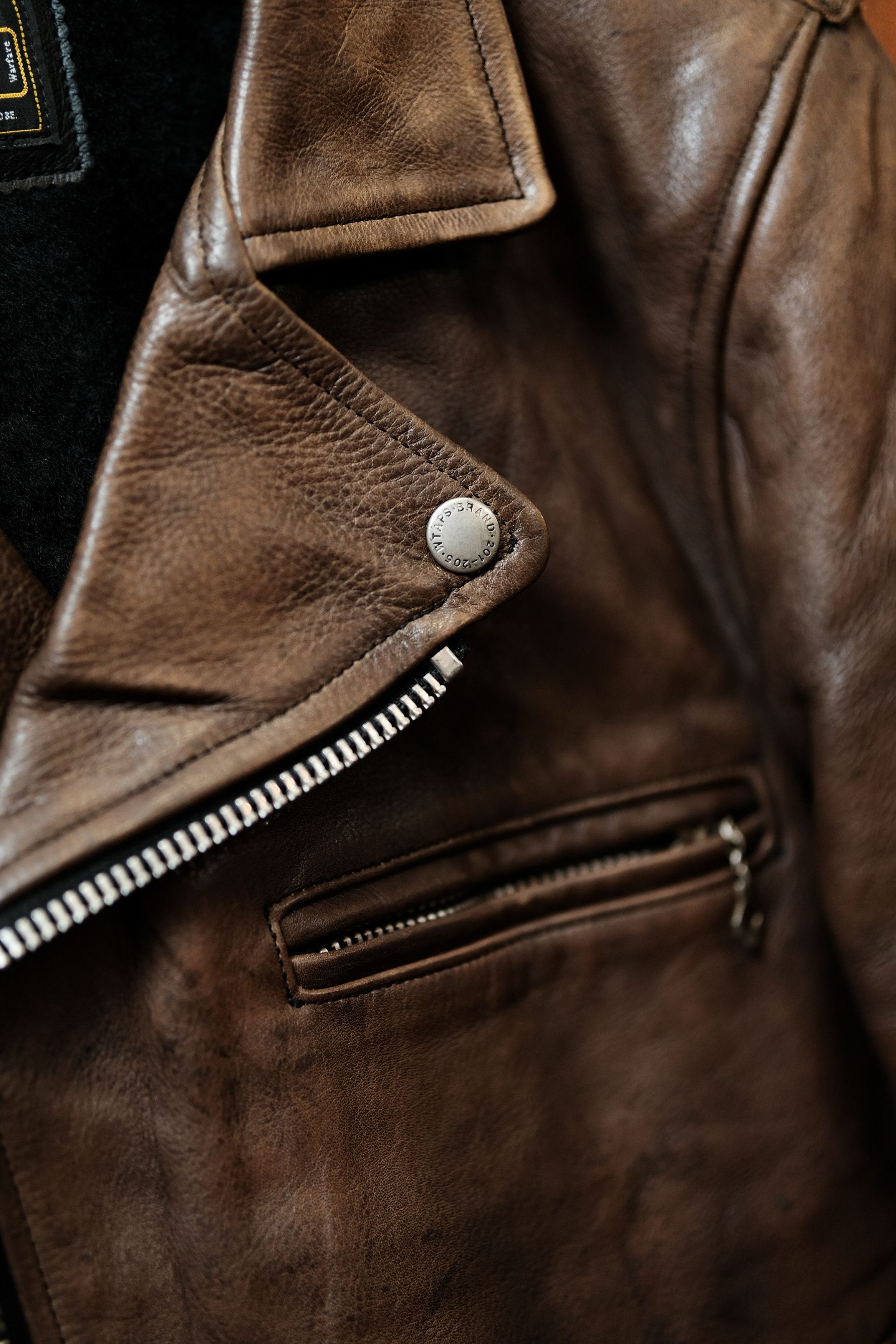 Wtaps WTAP Riders Cowhide Leather Jacket Original Made in Japan Size US S / EU 44-46 / 1 - 2 Thumbnail