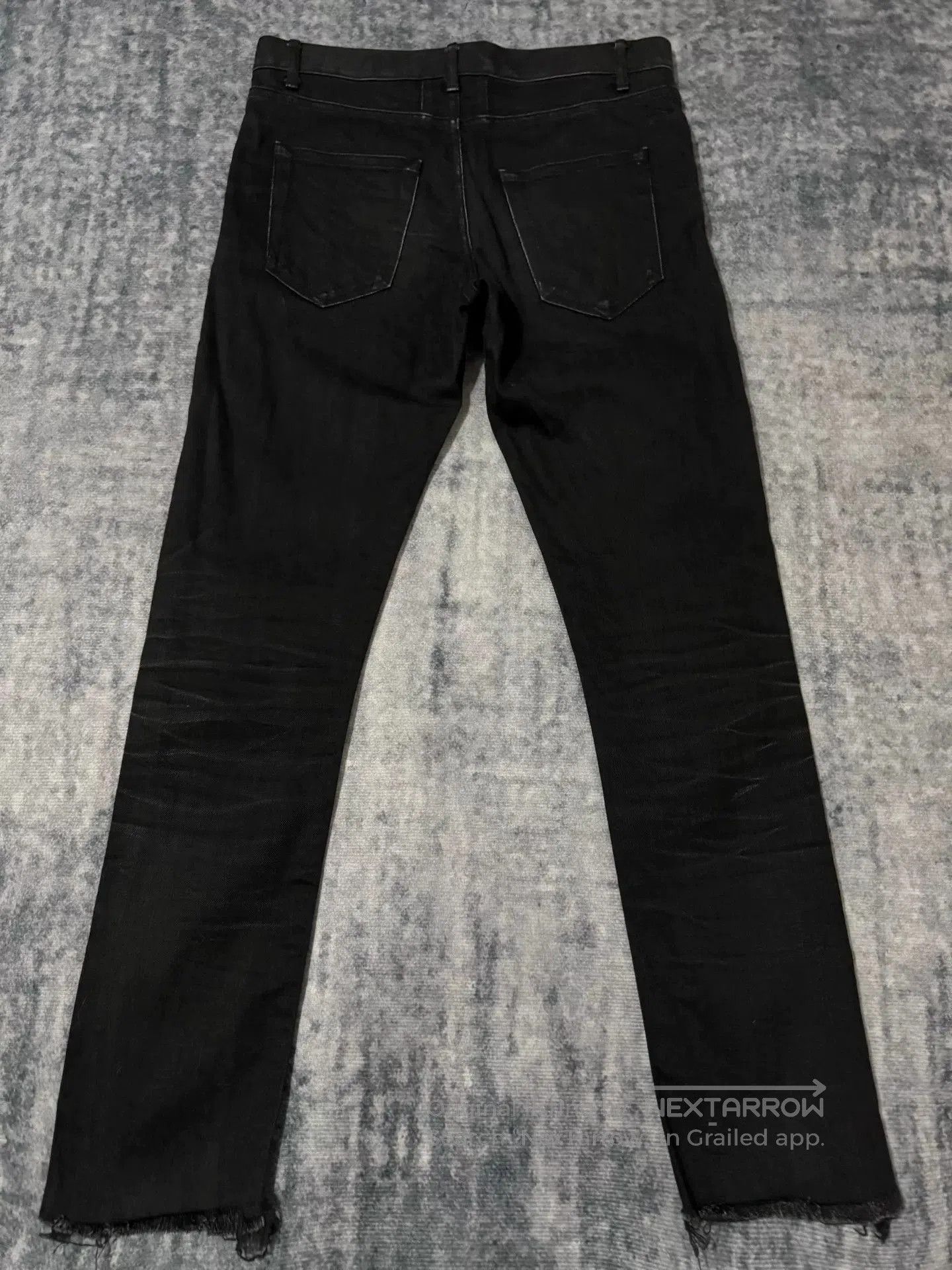 Saint Laurent Paris Saint Laurent Distressed Black Jeans. Size US 30 / EU 46 - 1 Thumbnail