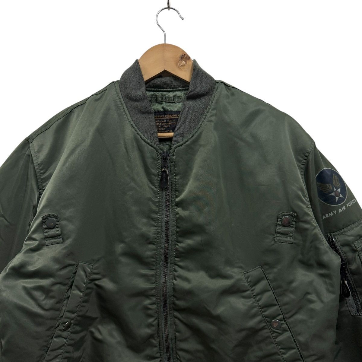 Alpha Industries Vintage Machope Ma1 Army Air Force Bomber Jacket Size US XL / EU 56 / 4 - 3 Thumbnail