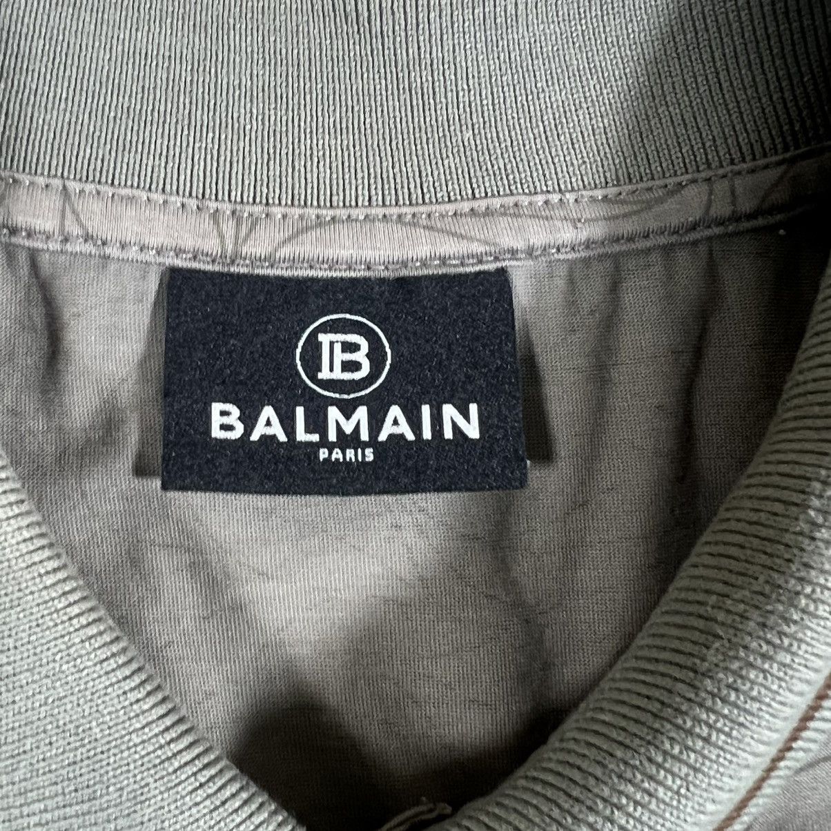 Balmain Men’s All Over Print Balmain Paris Polo Shirt Size Medium Size US M / EU 48-50 / 2 - 9 Thumbnail