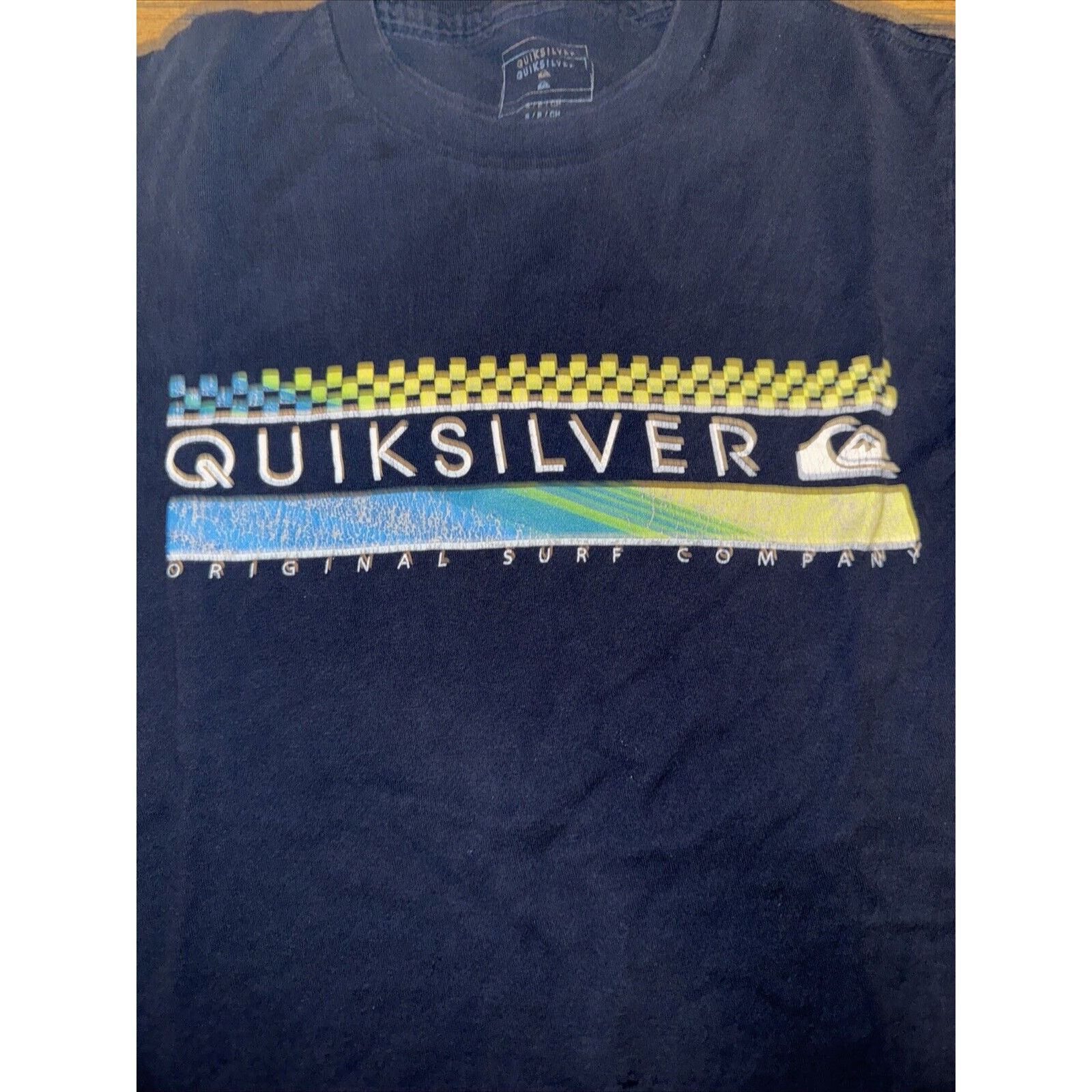 Quiksilver × Vintage Quicksilver T-Shirt Navy Blue Small 16x23.5 Size US S / EU 44-46 / 1 - 2 Thumbnail